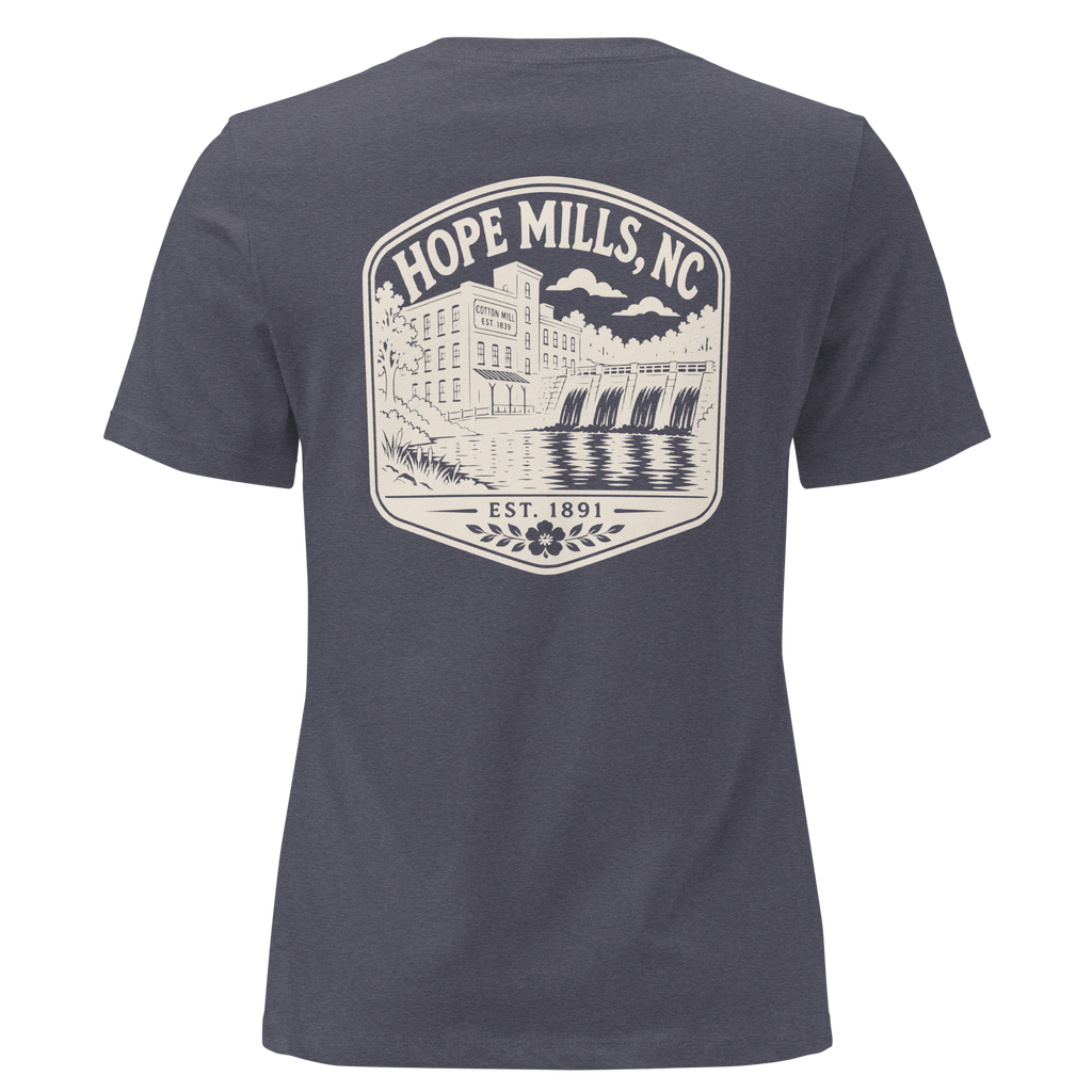 Hope Mills NC - The Old Mill- Women's Relaxed T-Shirt