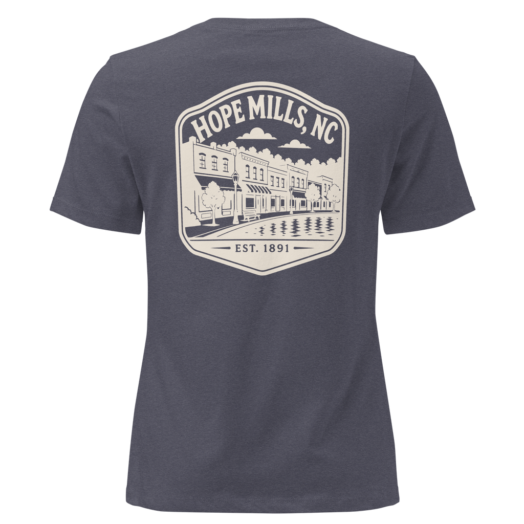 Hope Mills NC - Downtown- Women's Relaxed T-Shirt