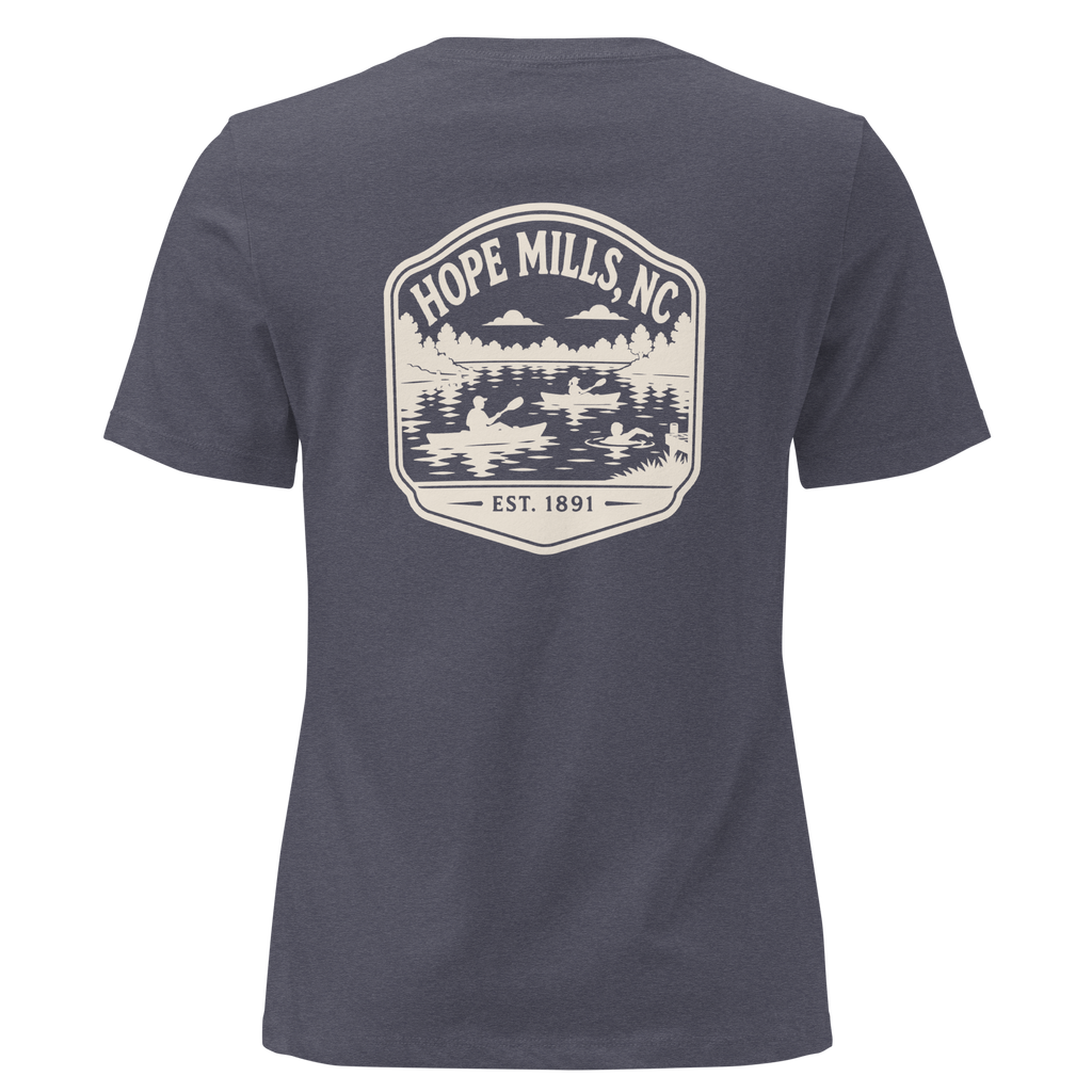 Hope Mills NC - Hope Mills Lake- Women's Relaxed T-Shirt