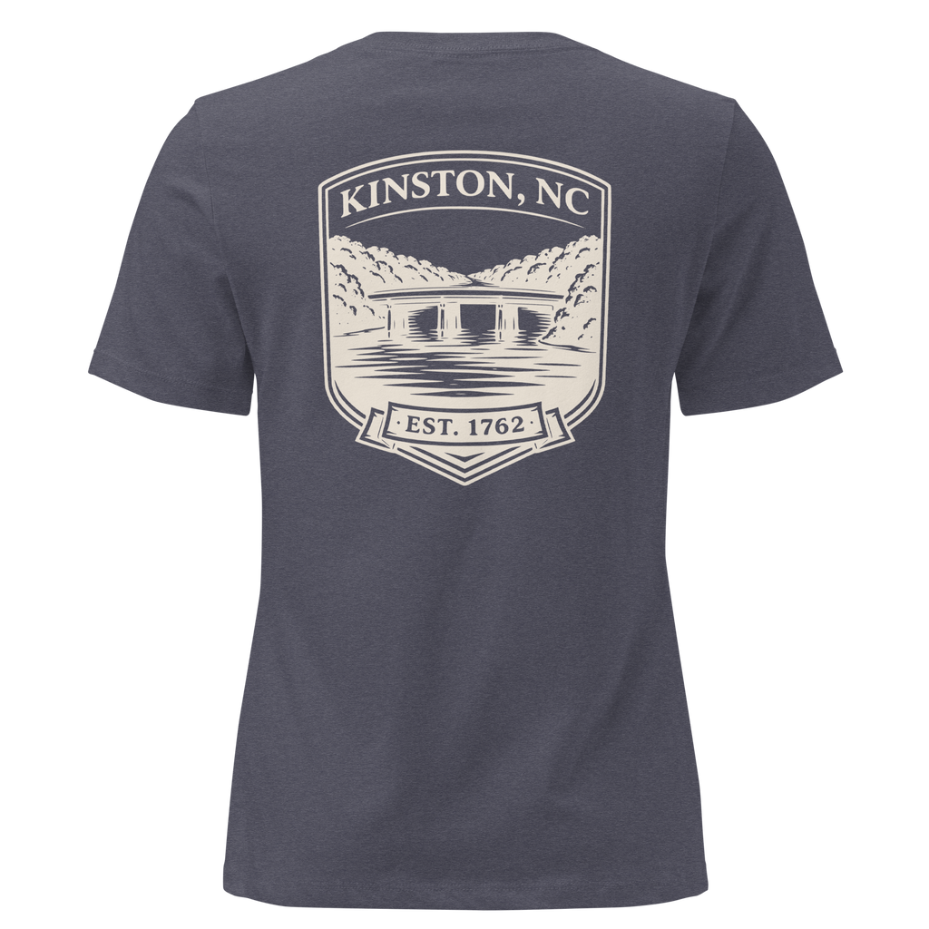 Kinston NC - Neuse River Bridge- Women's Relaxed T-Shirt