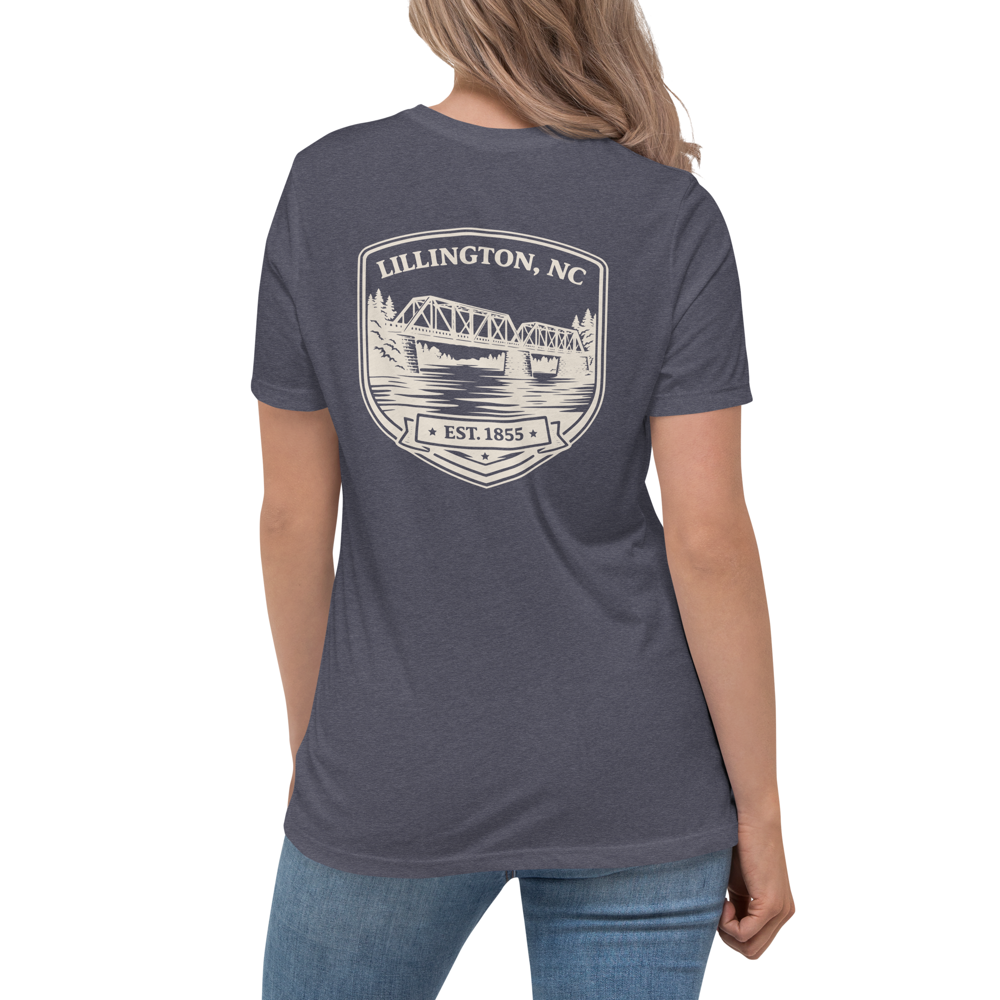 Lillington NC - Old Trestle Bridge- Women's Relaxed T-Shirt