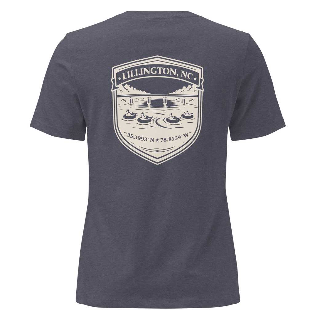Lillington NC - River Tubing- Women's Relaxed T-Shirt