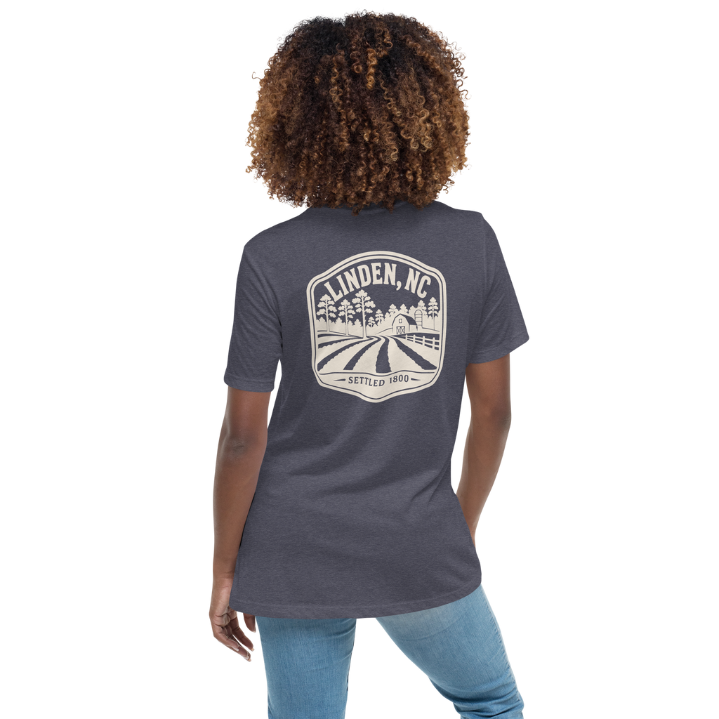 Linden NC - Farm Life- Women's Relaxed T-Shirt