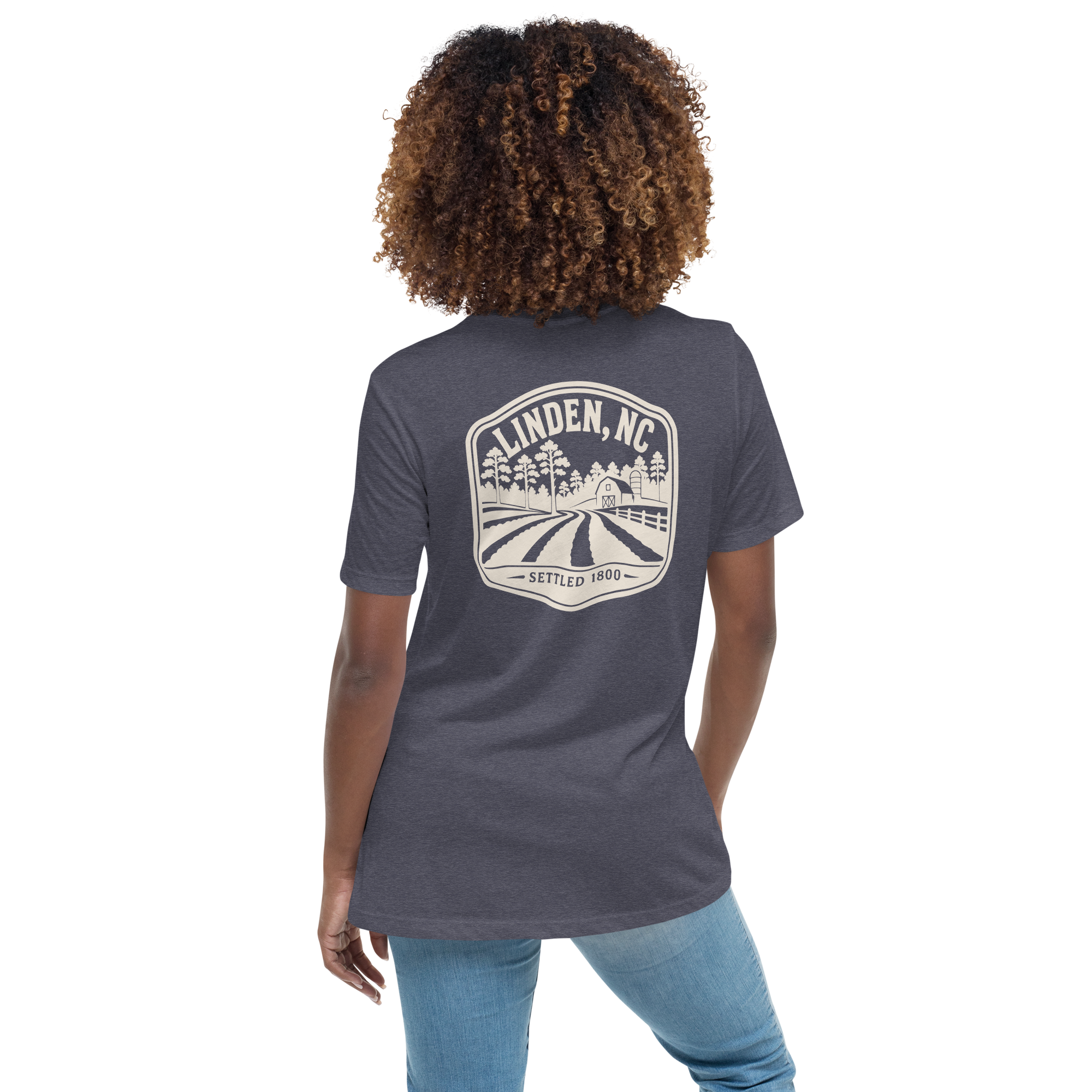 Linden NC - Farm Life- Women's Relaxed T-Shirt