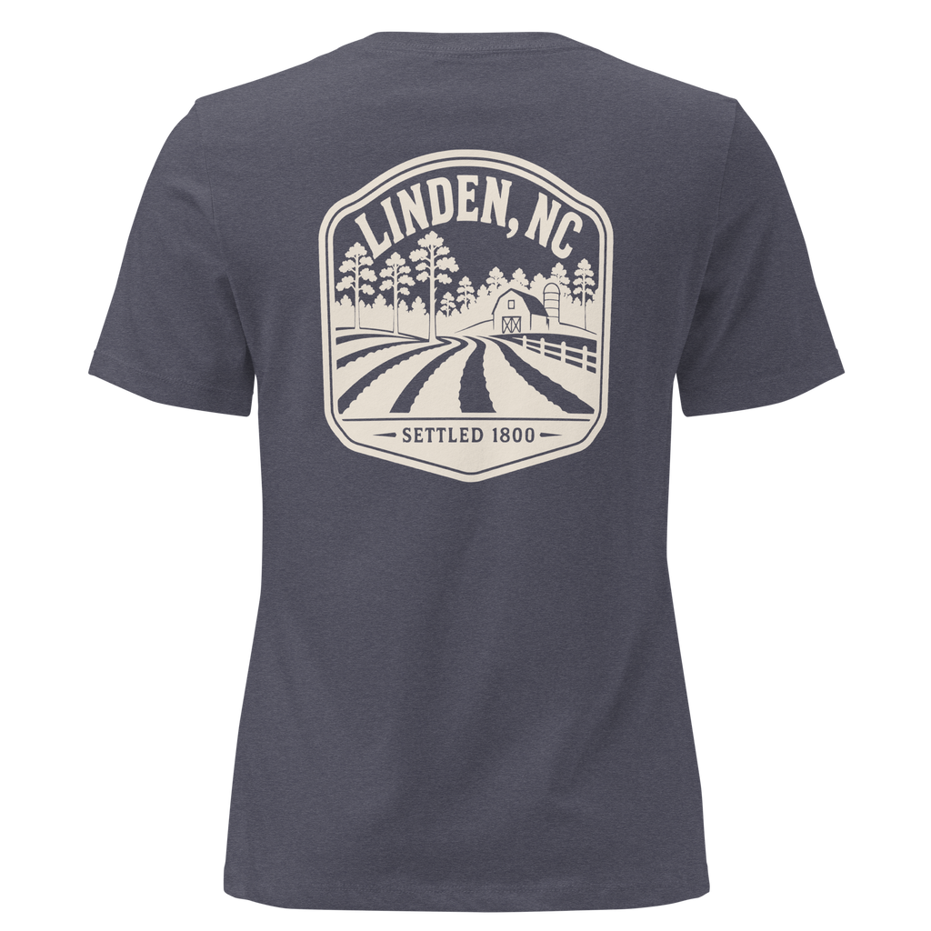 Linden NC - Farm Life- Women's Relaxed T-Shirt
