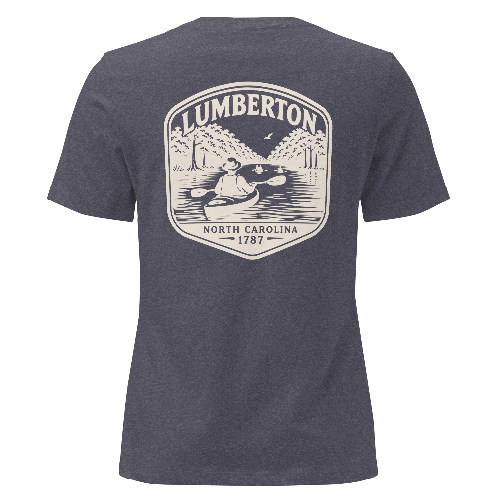 Lumberton NC - Kayak on River- Women's Relaxed T-Shirt
