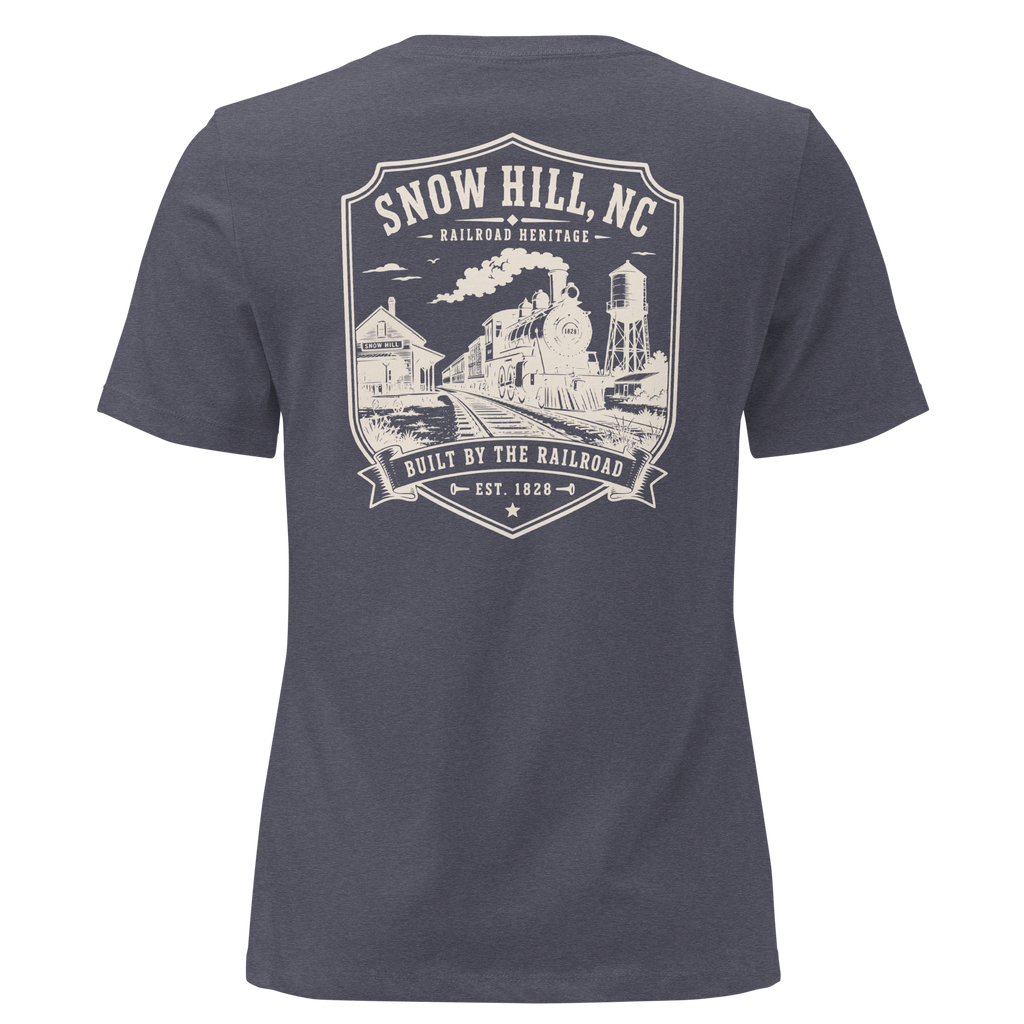 Snow Hill, NC - Built by the Railroad - Women's Relaxed T-Shirt