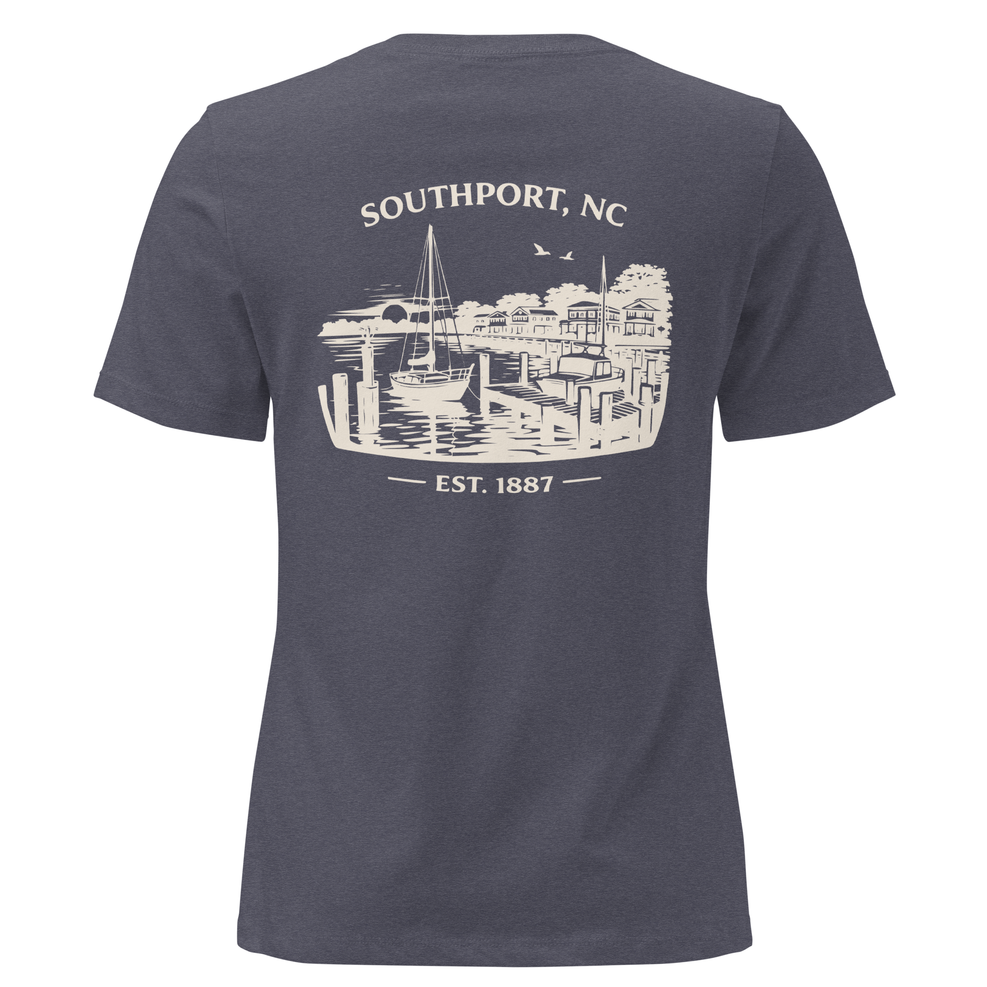 Southport NC - Waterfront- Women's Relaxed T-Shirt