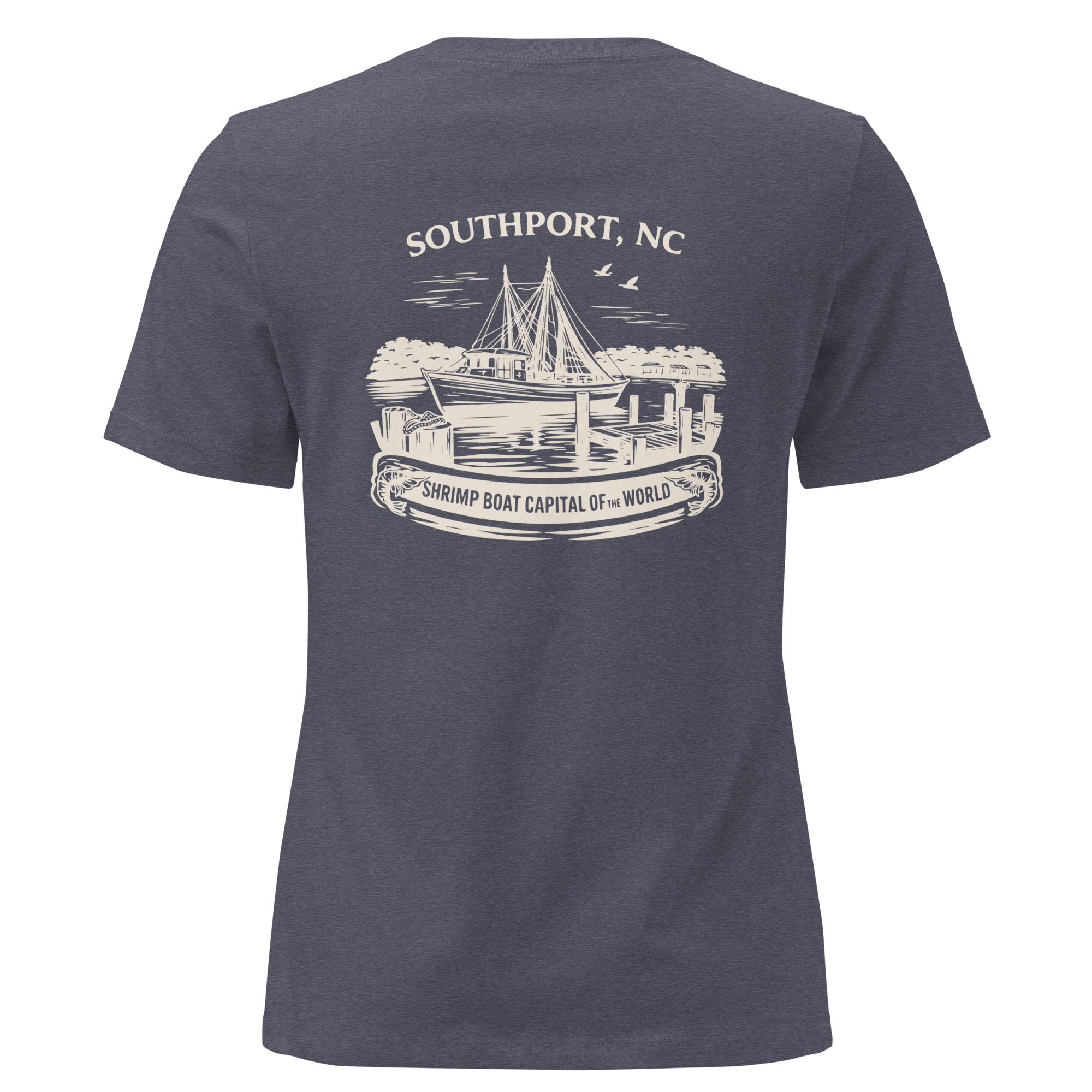 Southport NC - Shrimp Boat Capital- Women's Relaxed T-Shirt