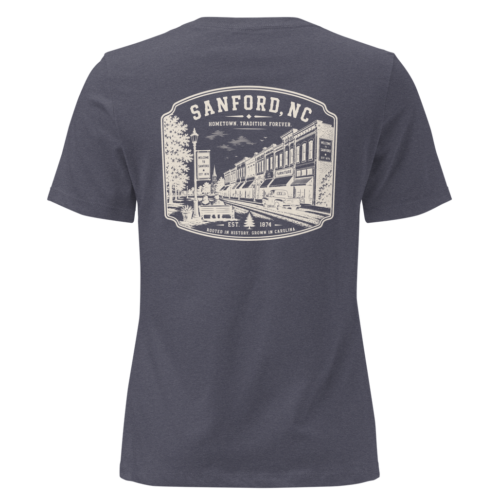 Sanford NC - Downtown - Women's Relaxed T-Shirt