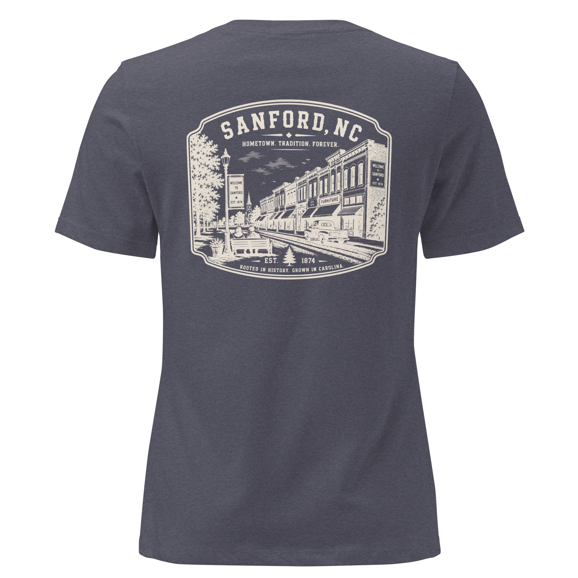 Sanford NC - Downtown - Women's Relaxed T-Shirt