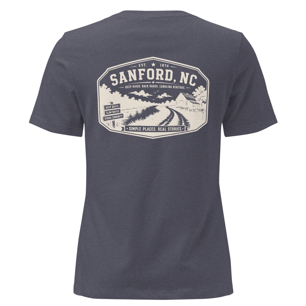 Sanford NC - Deep River Carolina - Women's Relaxed T-Shirt