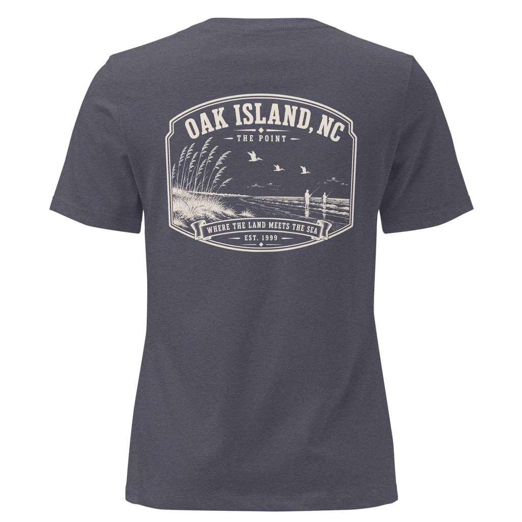 Oak Island, NC - The Point - Women's Relaxed T-Shirt