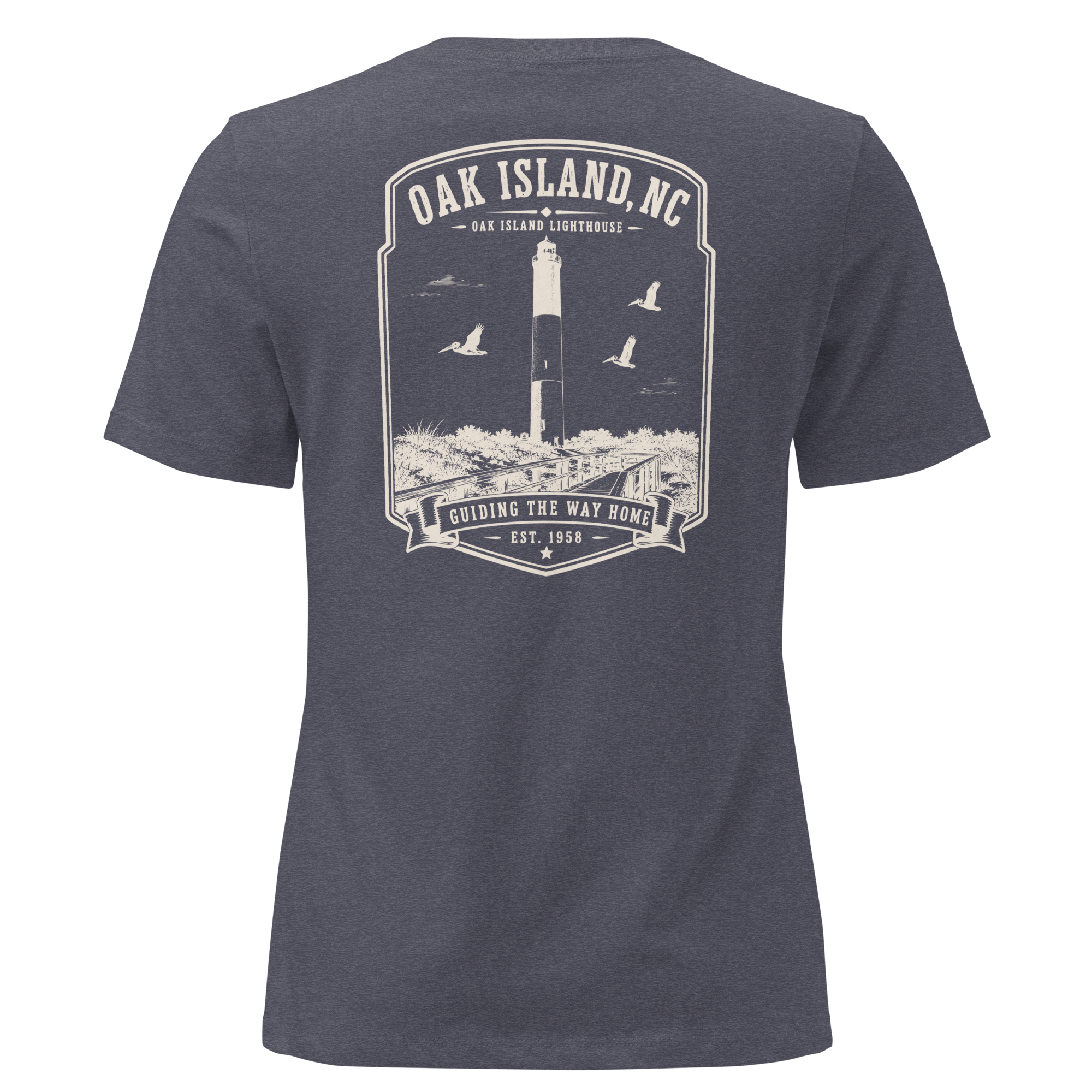 Oak Island, NC - Oak Island Lighthouse - Women's Relaxed T-Shirt