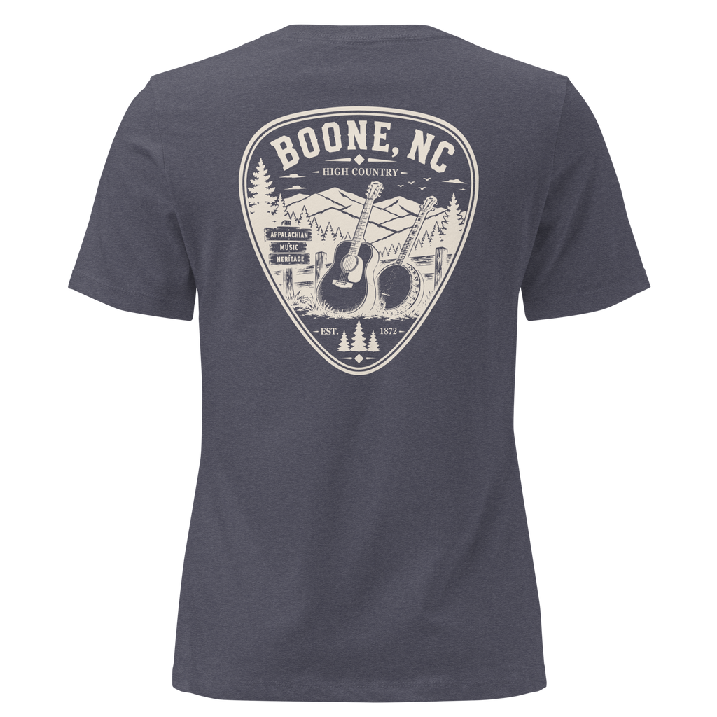 Boone NC - Mountain Music - Women's Relaxed T-Shirt