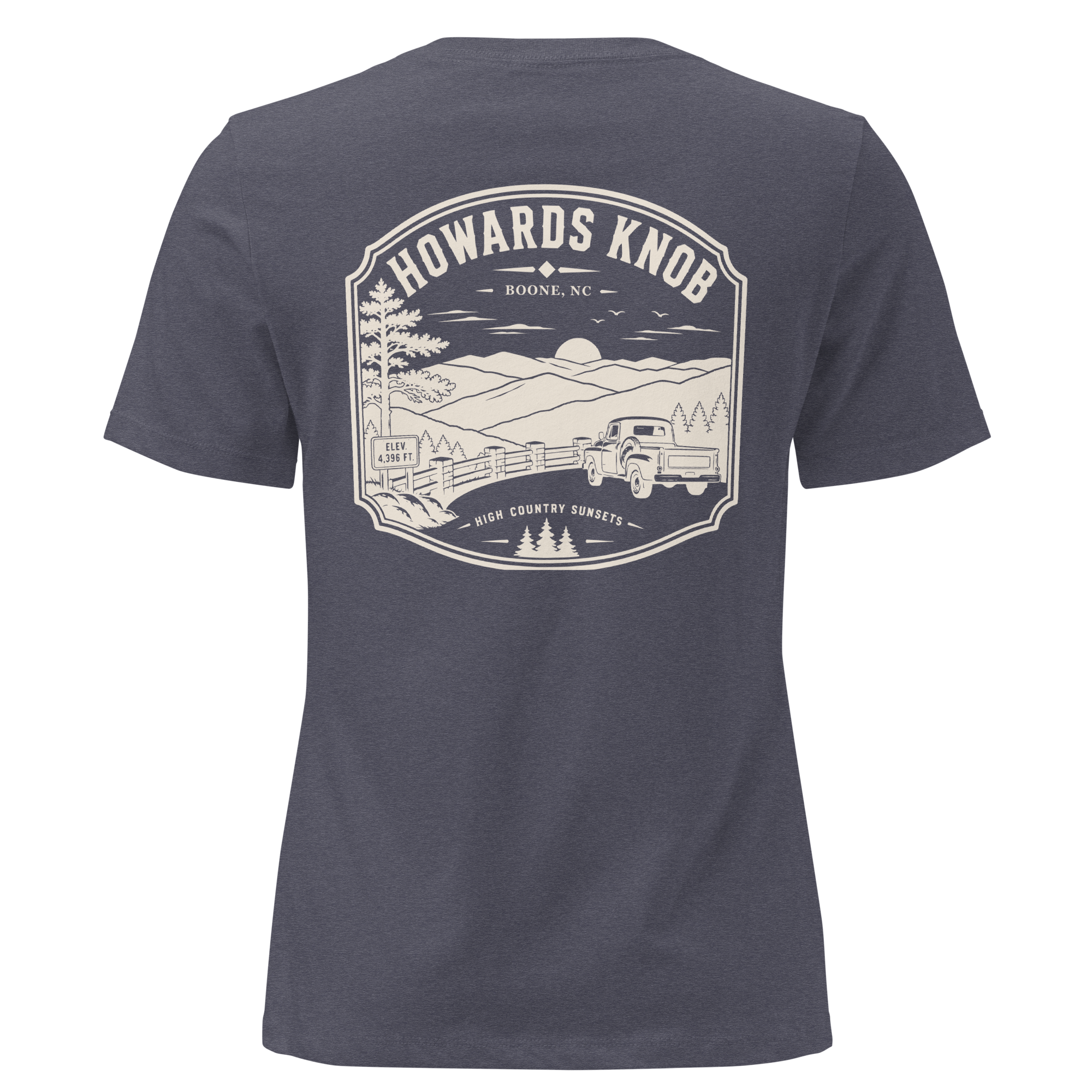 Boone NC - Howard's Knob - Women's Relaxed T-Shirt
