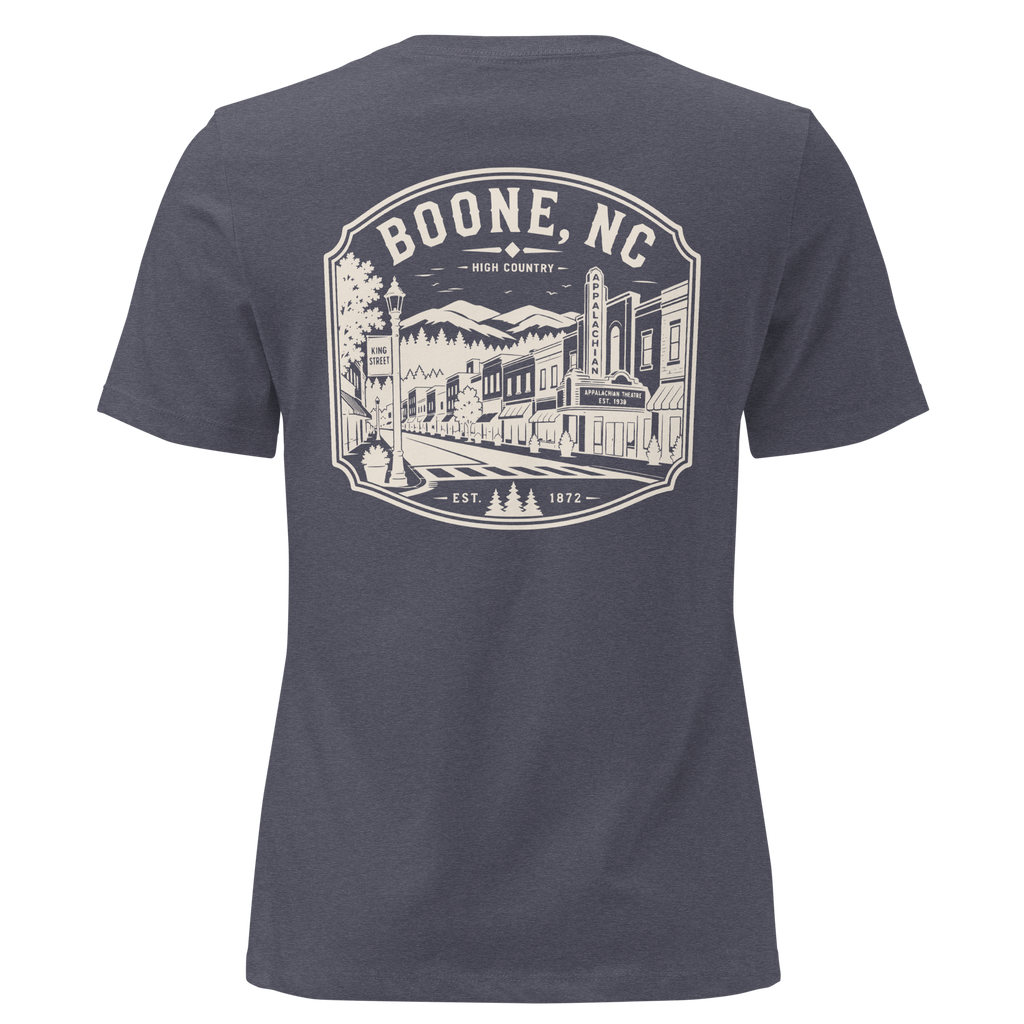 Boone NC - Downtown - Women's Relaxed T-Shirt