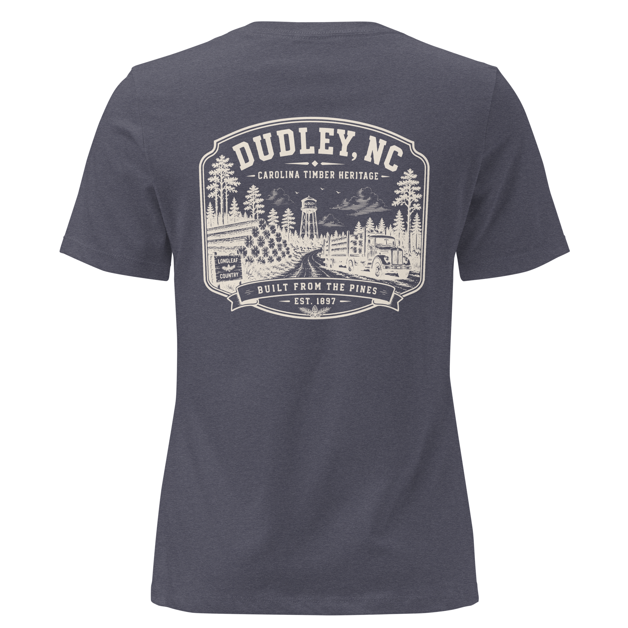 Dudley, NC - Carolina Timber- Women's Relaxed T-Shirt