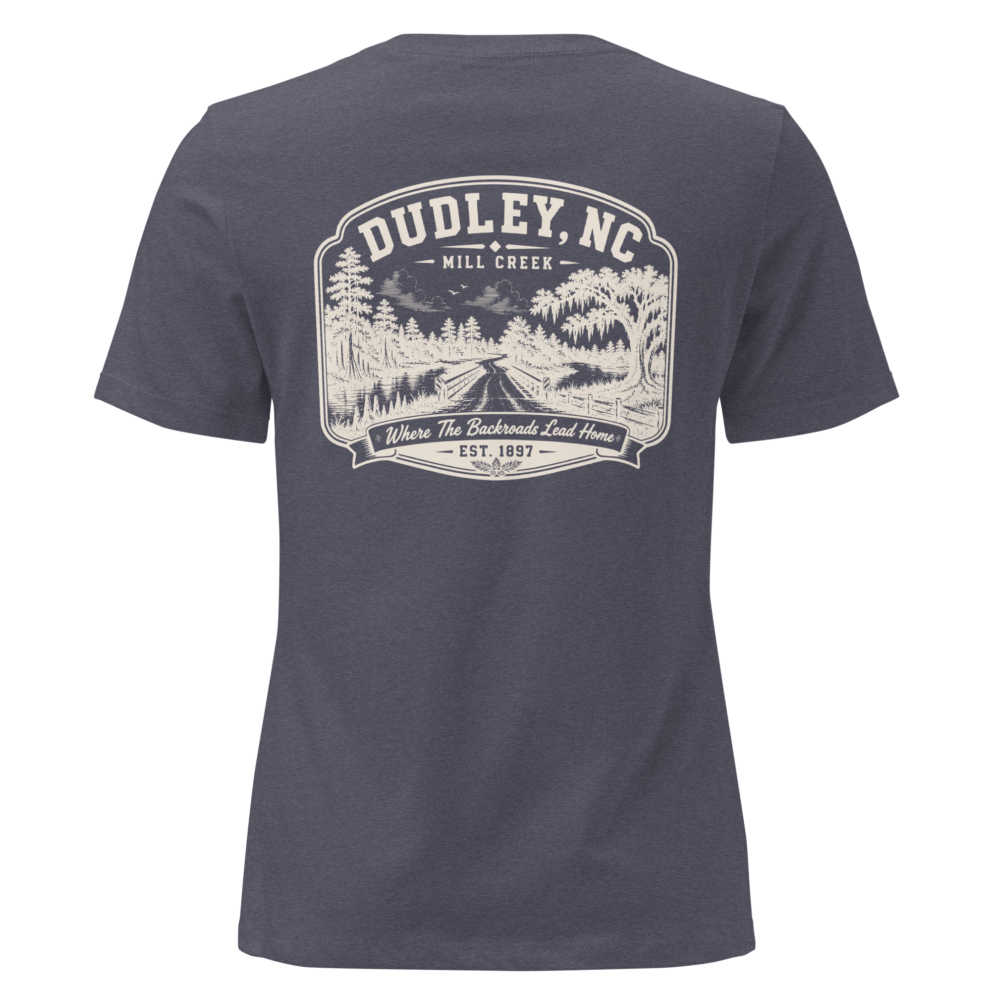 Dudley, NC - Mill Creek- Women's Relaxed T-Shirt