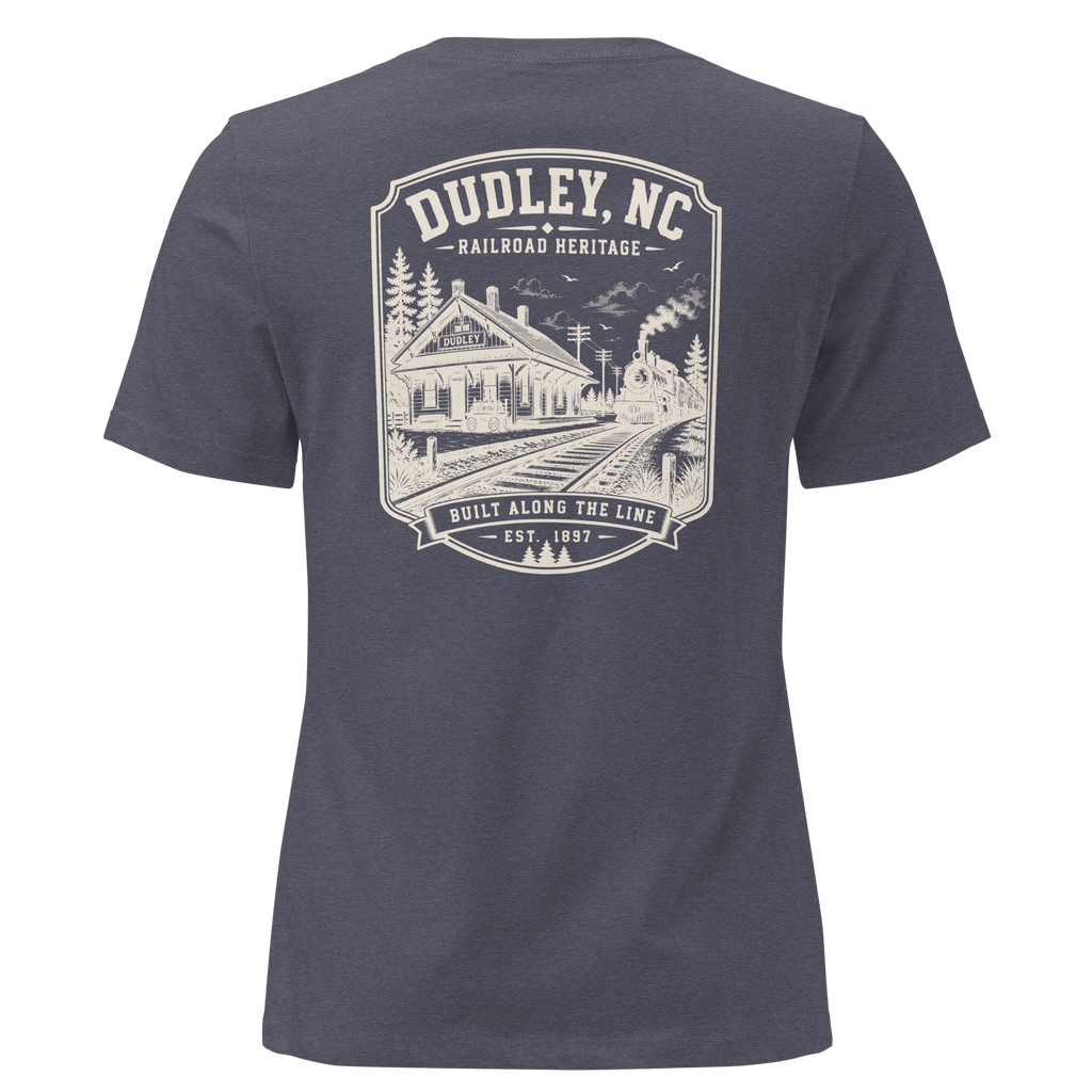 Dudley, NC - Built Along the Line - Women's Relaxed T-Shirt