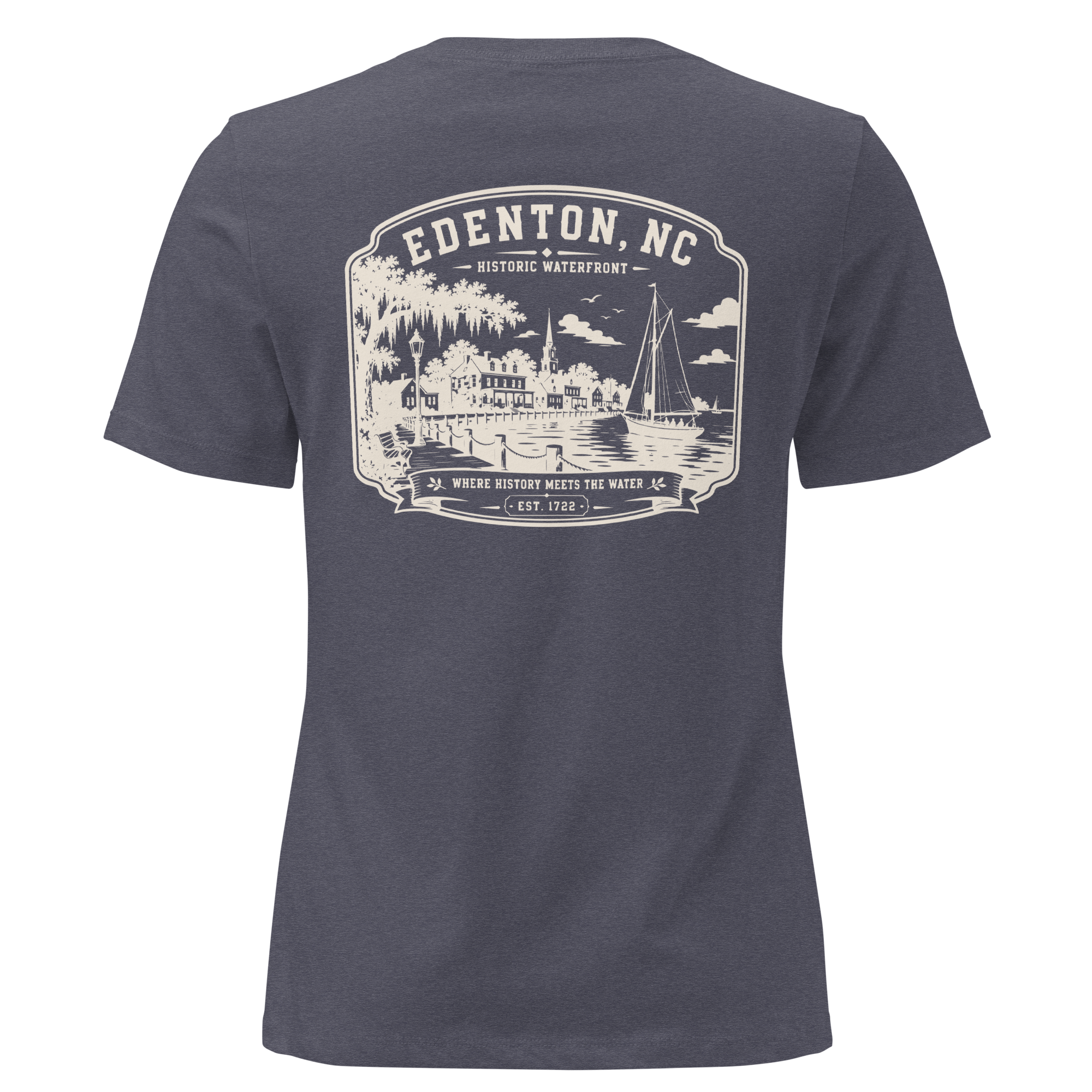 Edenton, NC - Historic Waterfront - Women's Relaxed T-Shirt