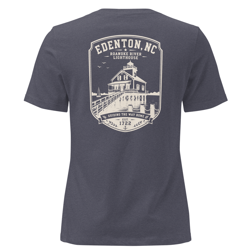 Edenton, NC - Roanoke River Lighthouse - Women's Relaxed T-Shirt