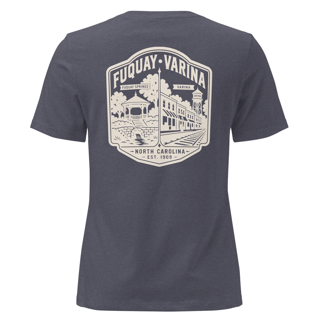 Fuquay Varina NC - Two Towns- Women's Relaxed T-Shirt