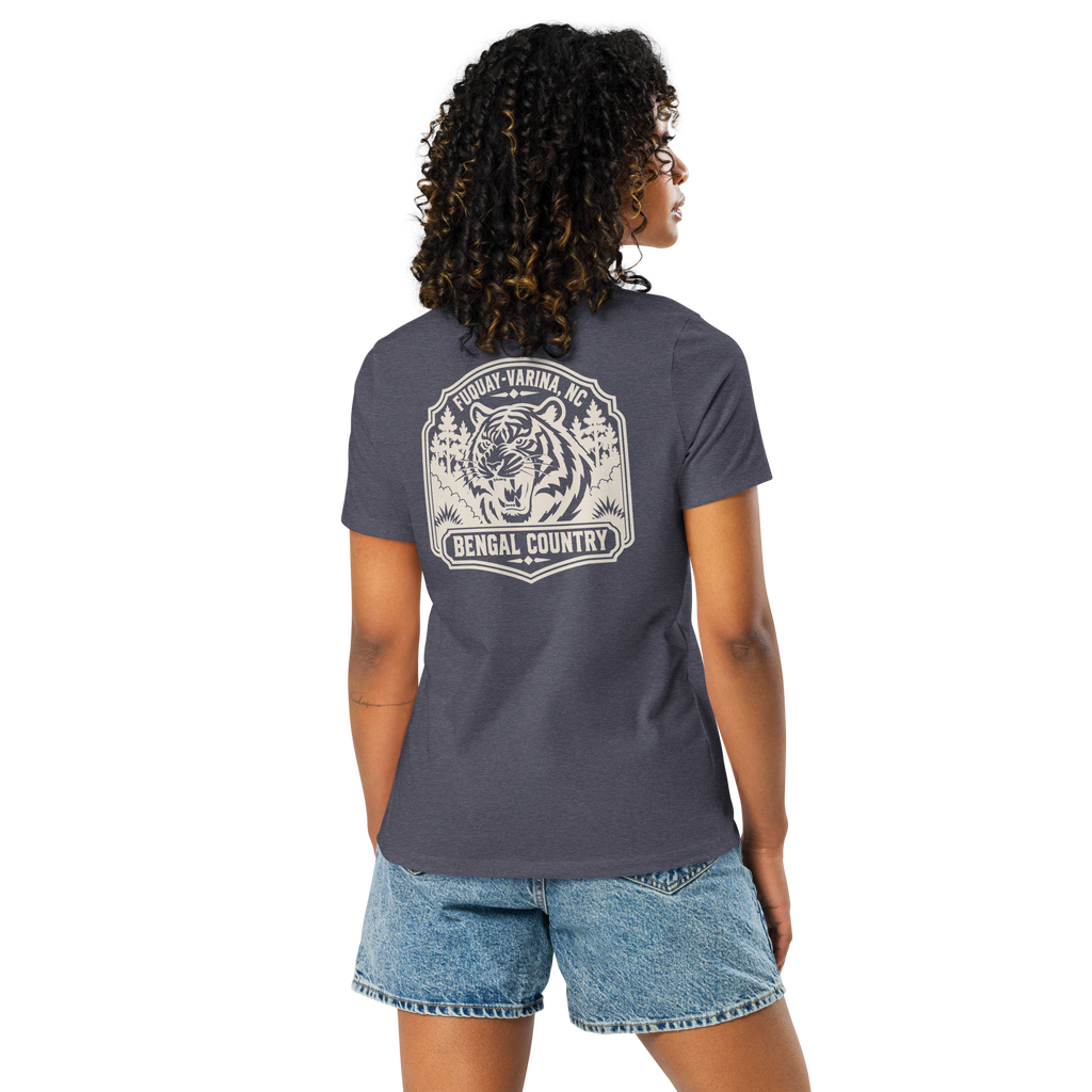 Fuquay Varina NC - Bengal Country- Women's Relaxed T-Shirt