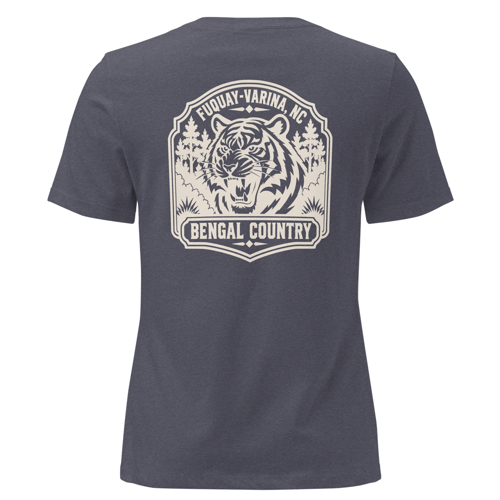 Fuquay Varina NC - Bengal Country- Women's Relaxed T-Shirt