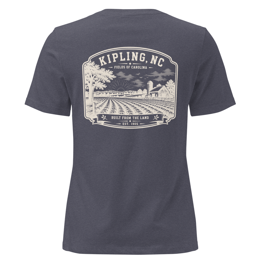 Kipling, NC - Fields of Carolina - Women's Relaxed T-Shirt
