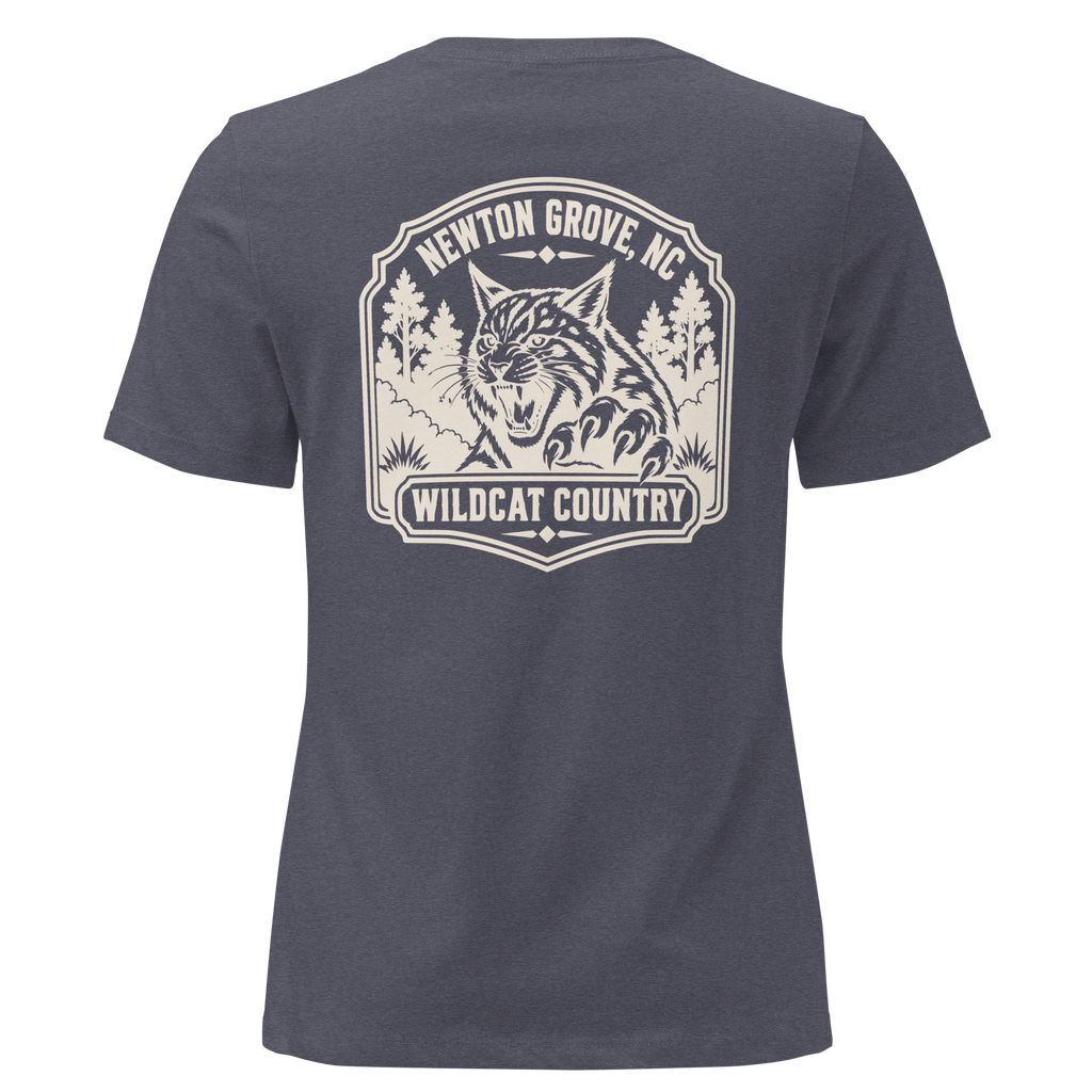Newton Grove NC - Wildcat Country- Women's Relaxed T-Shirt