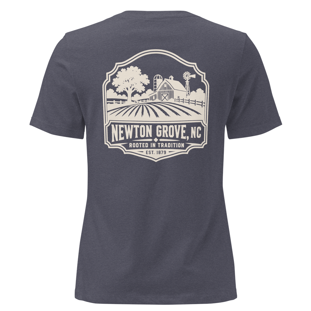 Newton Grove NC - Farm Heritage- Women's Relaxed T-Shirt