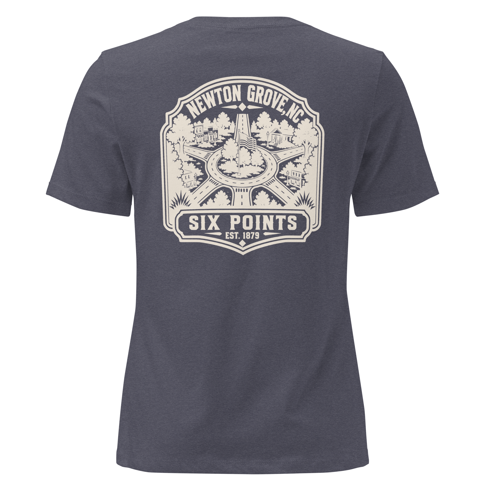 Newton Grove NC - Six Points- Women's Relaxed T-Shirt