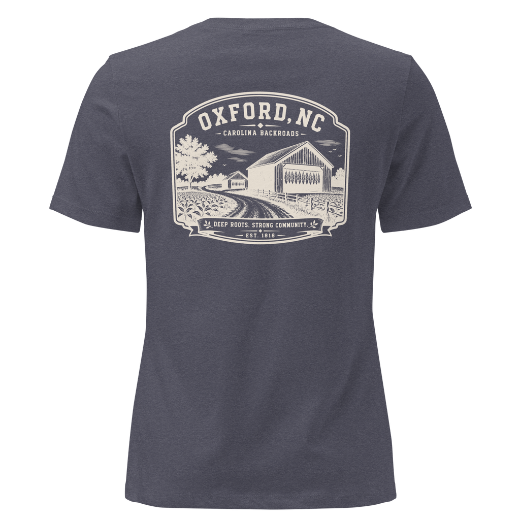 Oxford NC - Carolina Backroads - Women's Relaxed T-Shirt