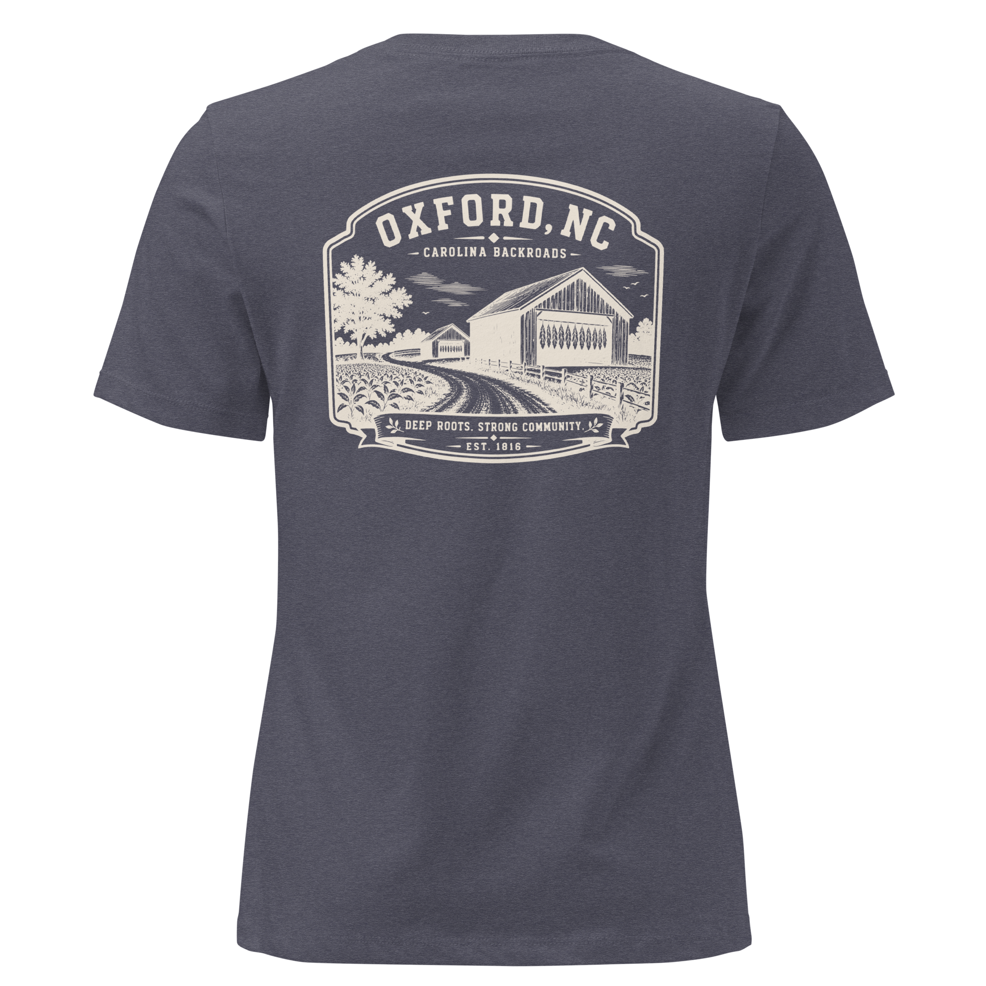 Oxford NC - Carolina Backroads - Women's Relaxed T-Shirt