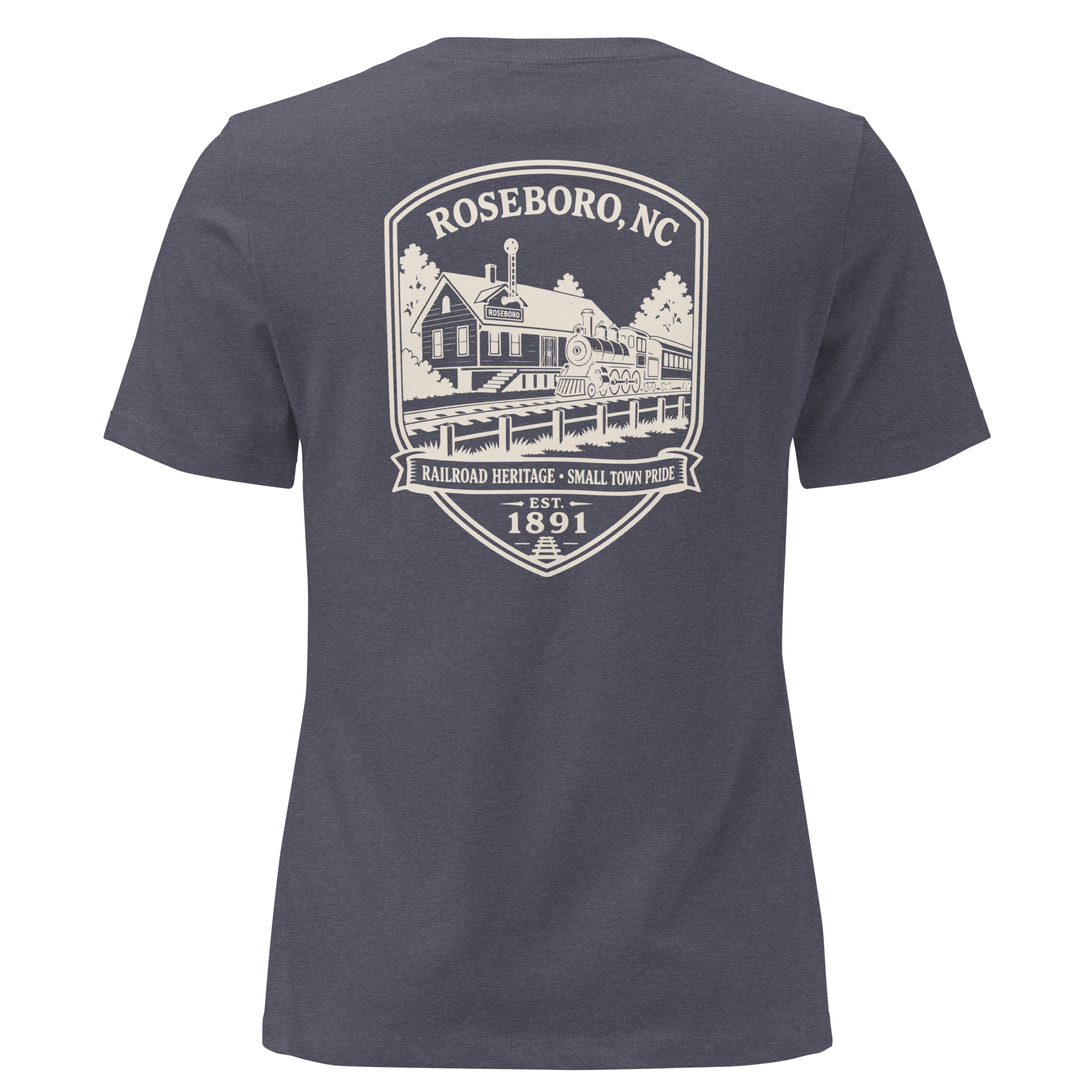 Roseboro NC - Railroad Town- Women's Relaxed T-Shirt