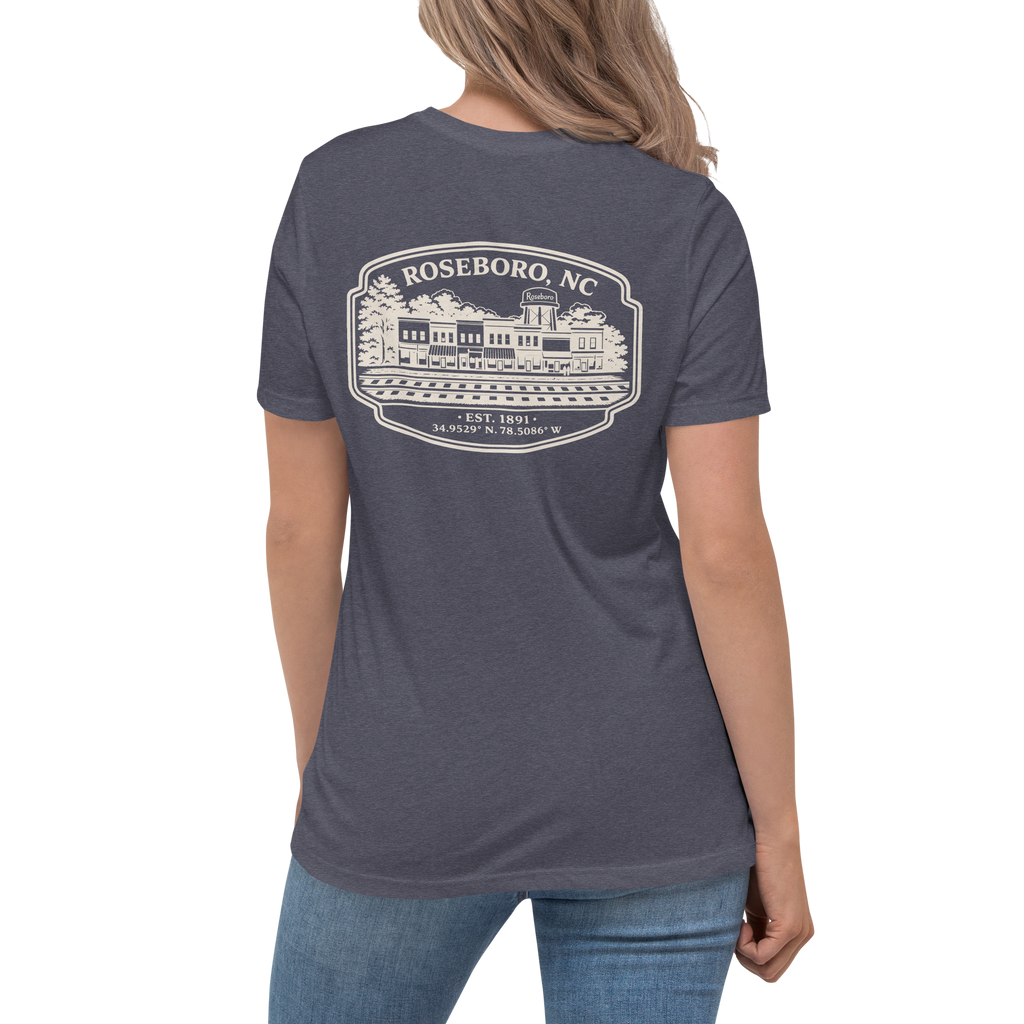 Roseboro NC - Downtown- Women's Relaxed T-Shirt