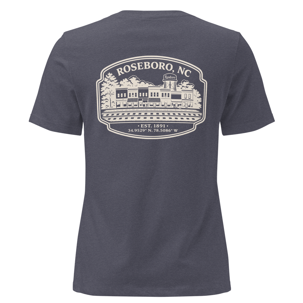 Roseboro NC - Downtown- Women's Relaxed T-Shirt