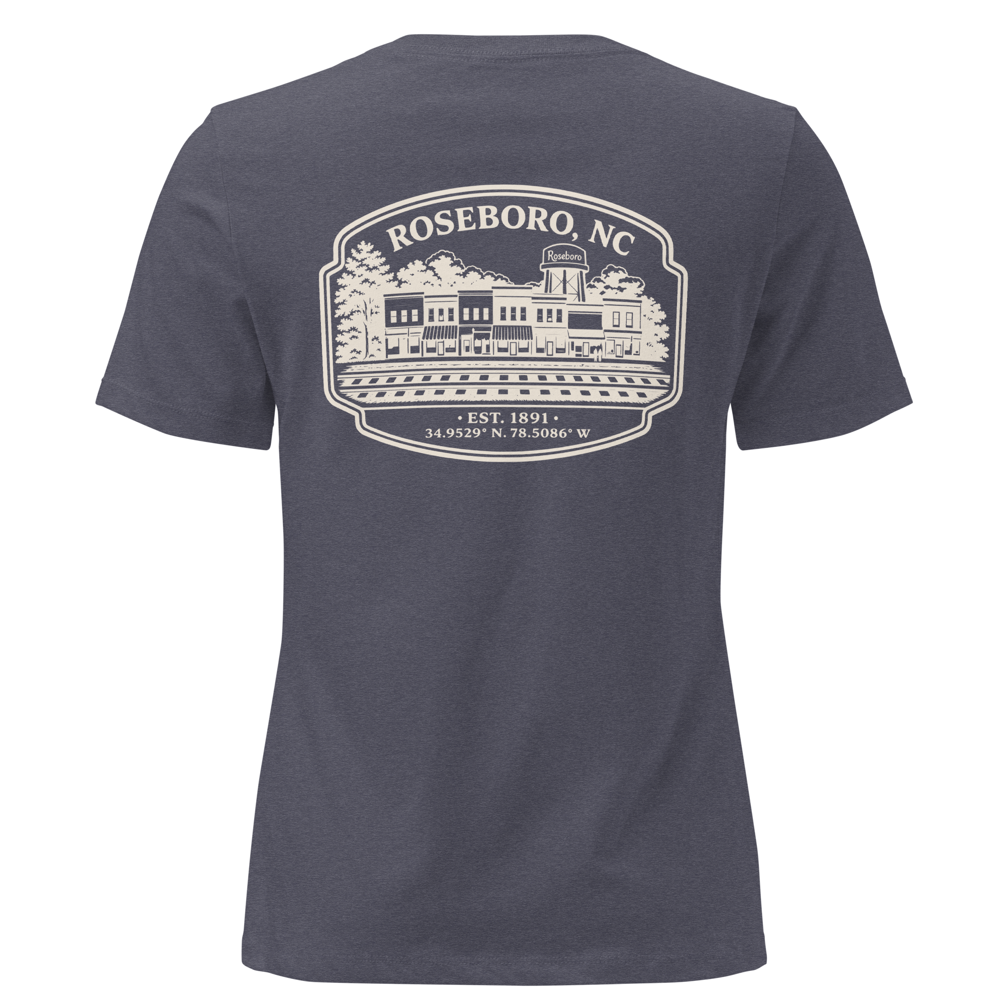 Roseboro NC - Downtown- Women's Relaxed T-Shirt