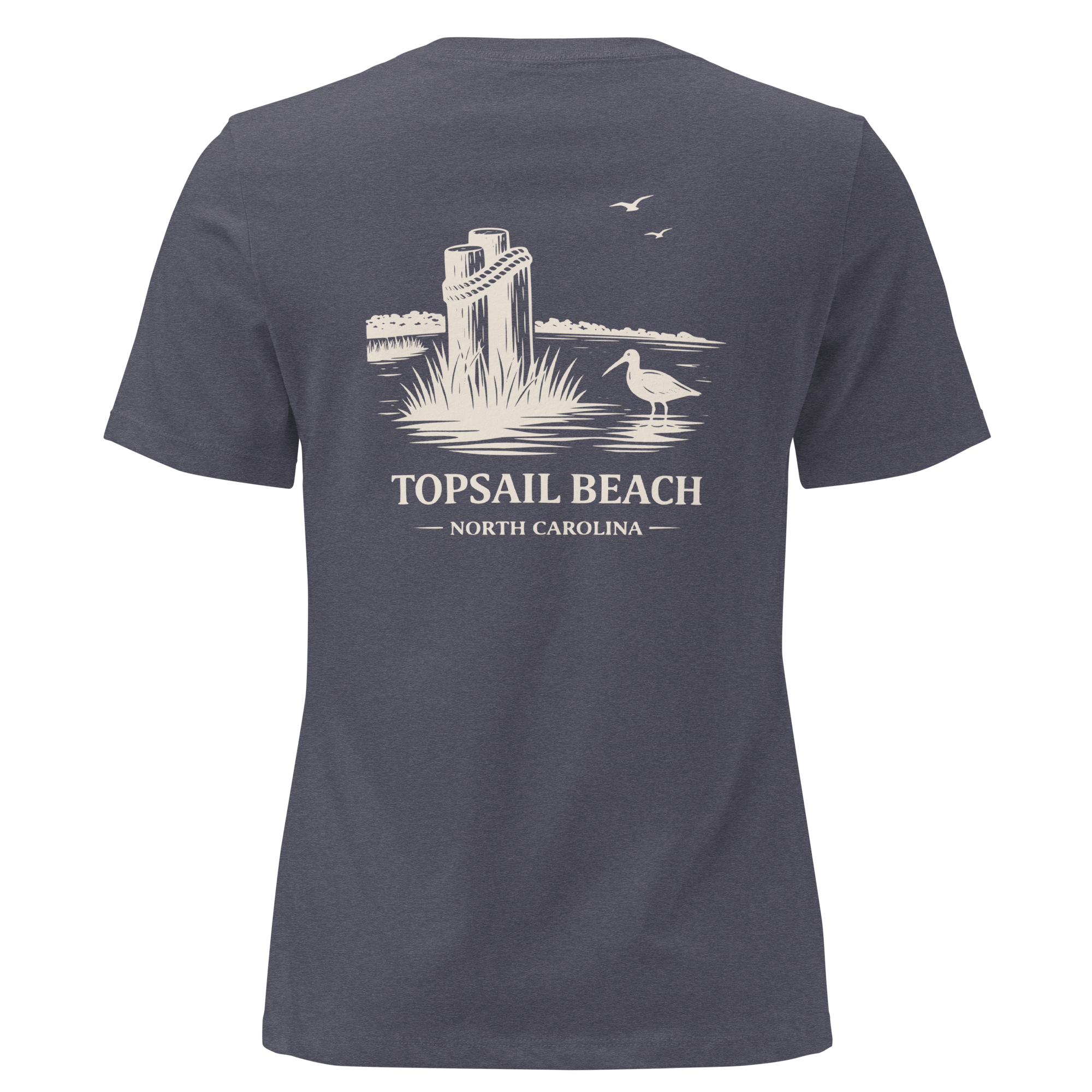 Topsail Beach NC - The Sandpiper- Women's Relaxed T-Shirt