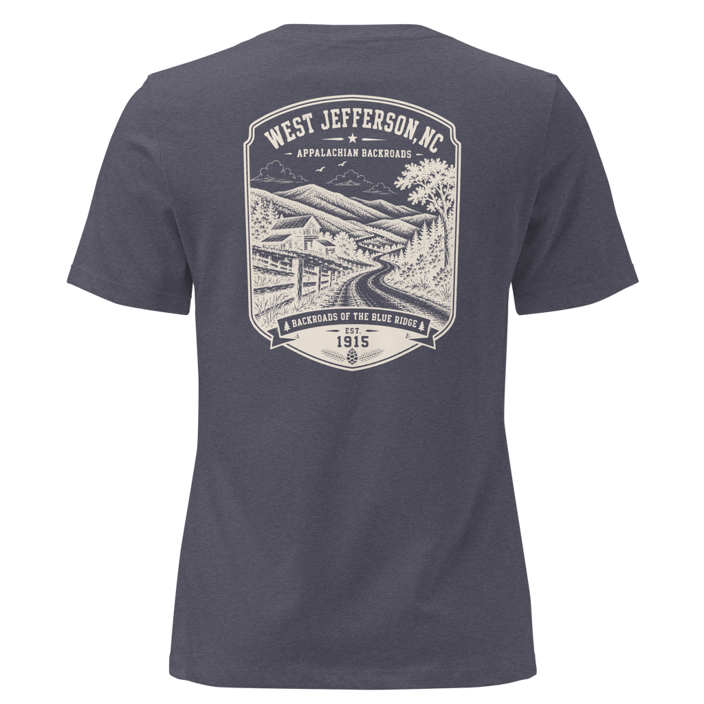 West Jefferson, NC - Appalachian Backroads - Women's Relaxed T-Shirt