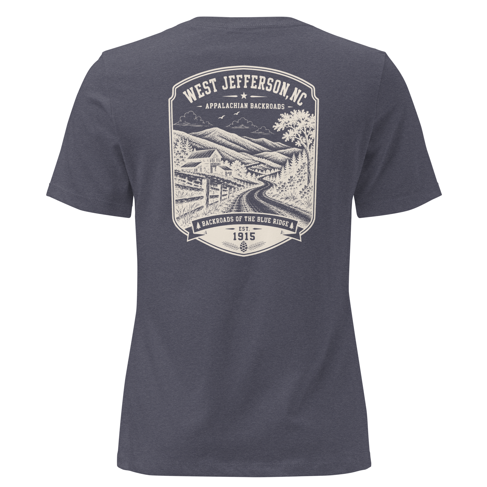 West Jefferson, NC - Appalachian Backroads - Women's Relaxed T-Shirt
