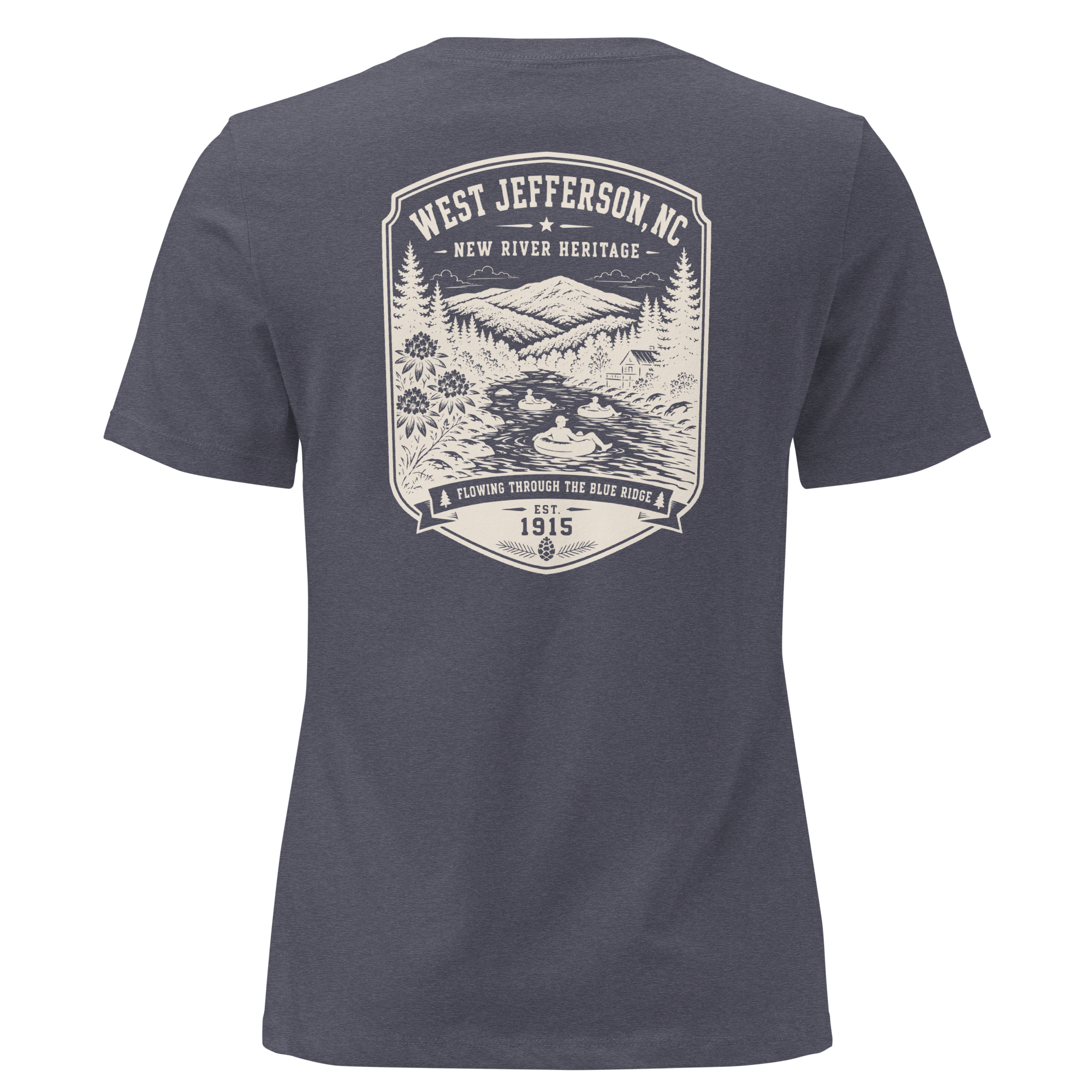 West Jefferson, NC - New River - Women's Relaxed T-Shirt