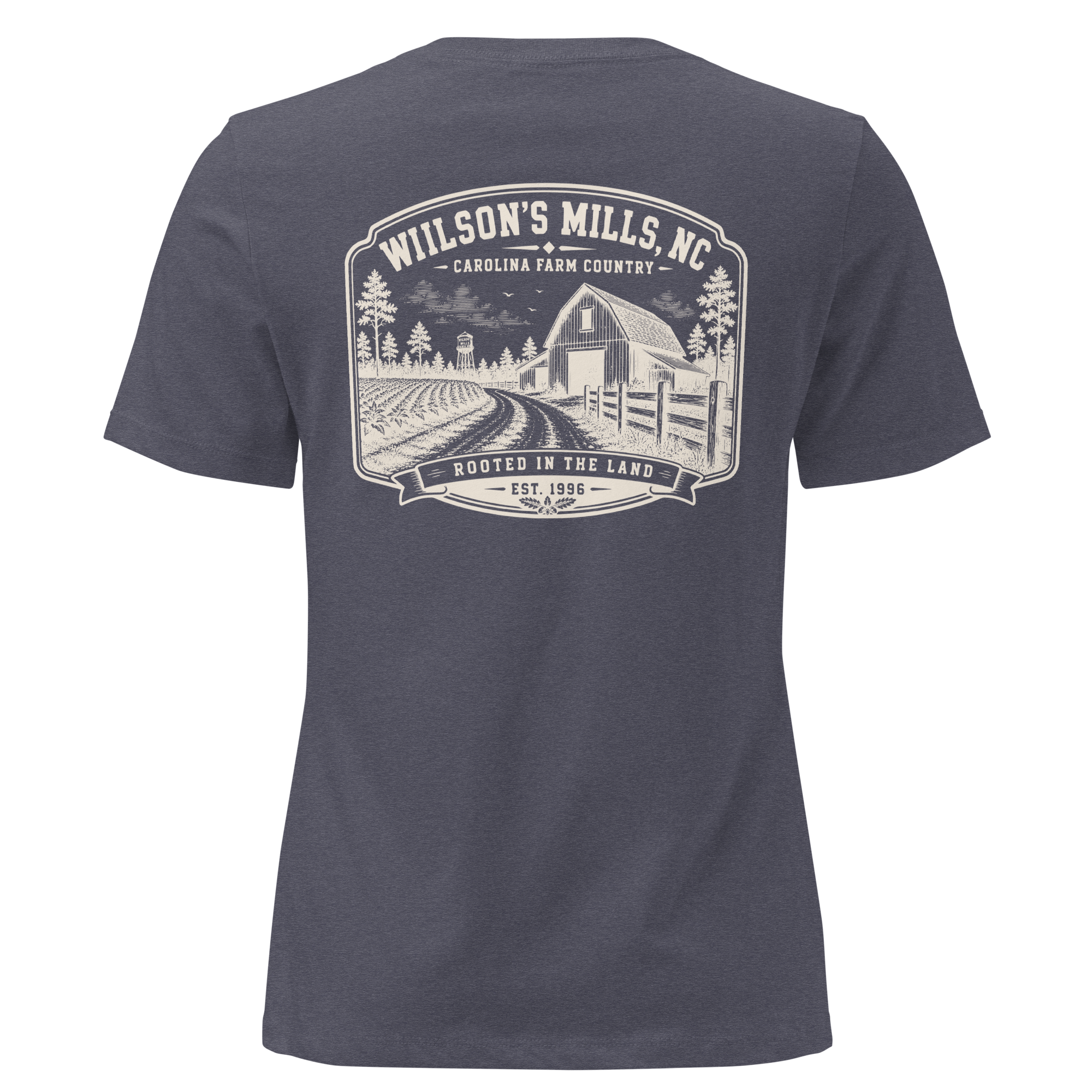 Wilson's Mills, NC - Farm Heritage - Women's Relaxed T-Shirt