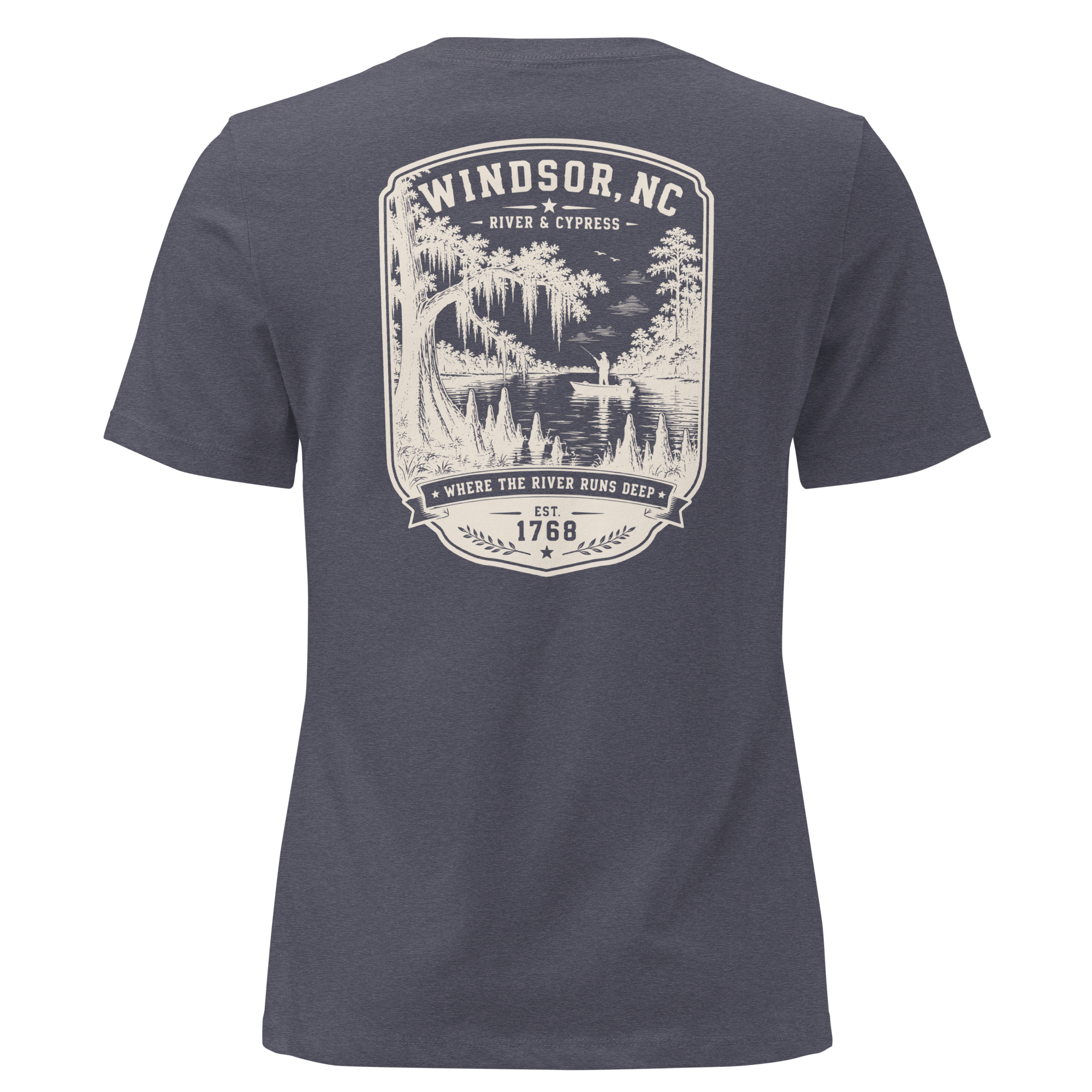 Windsor, NC - River & Cypress - Women's Relaxed T-Shirt