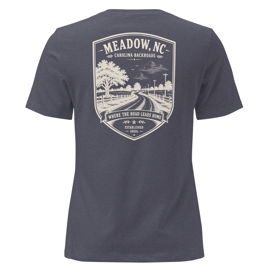 Meadow, NC - Carolina Backroads - Women's Relaxed T-Shirt