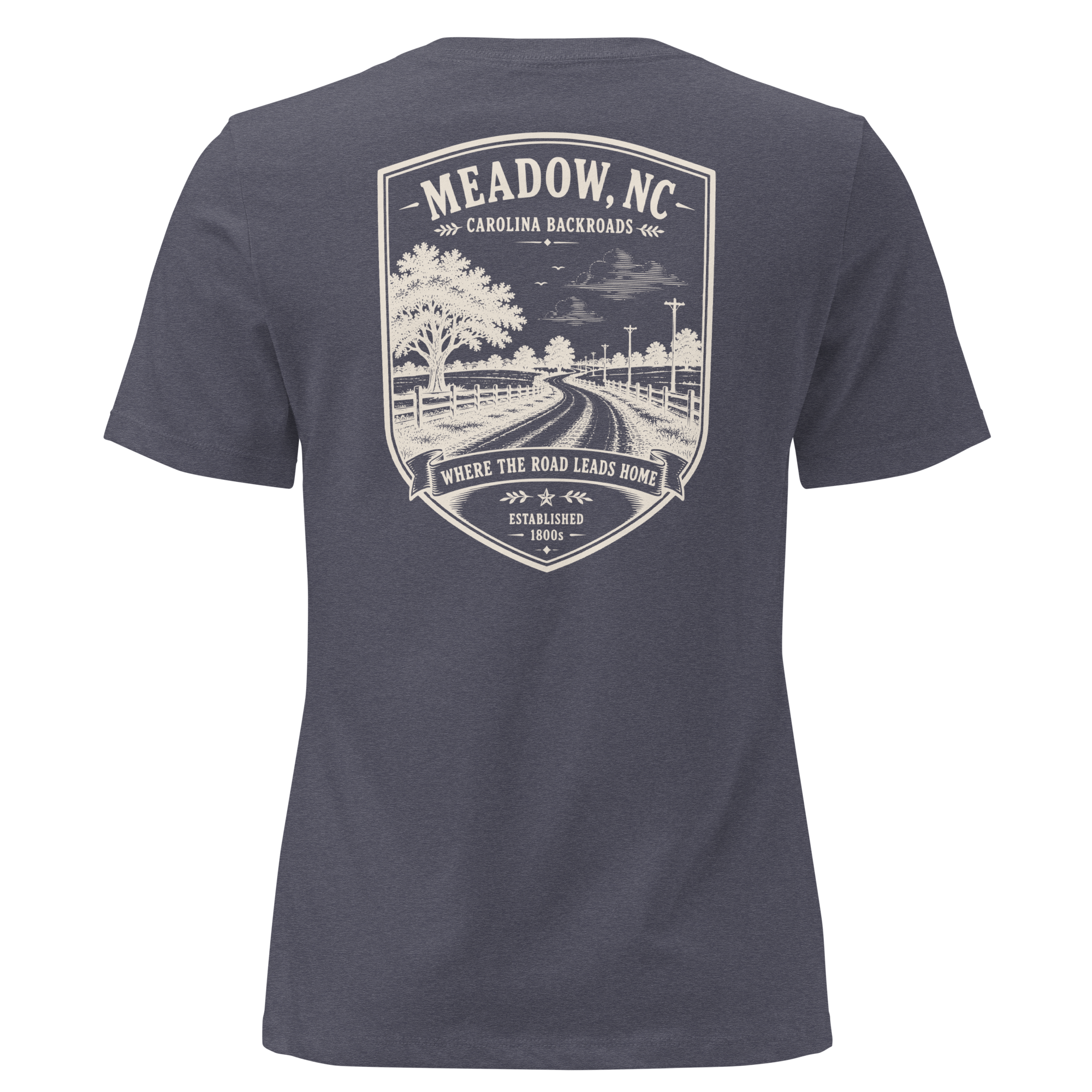 Meadow, NC - Carolina Backroads - Women's Relaxed T-Shirt