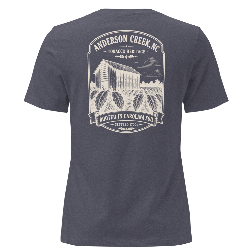 Anderson Creek, NC - Rooted in Carolina- Women's Relaxed T-Shirt