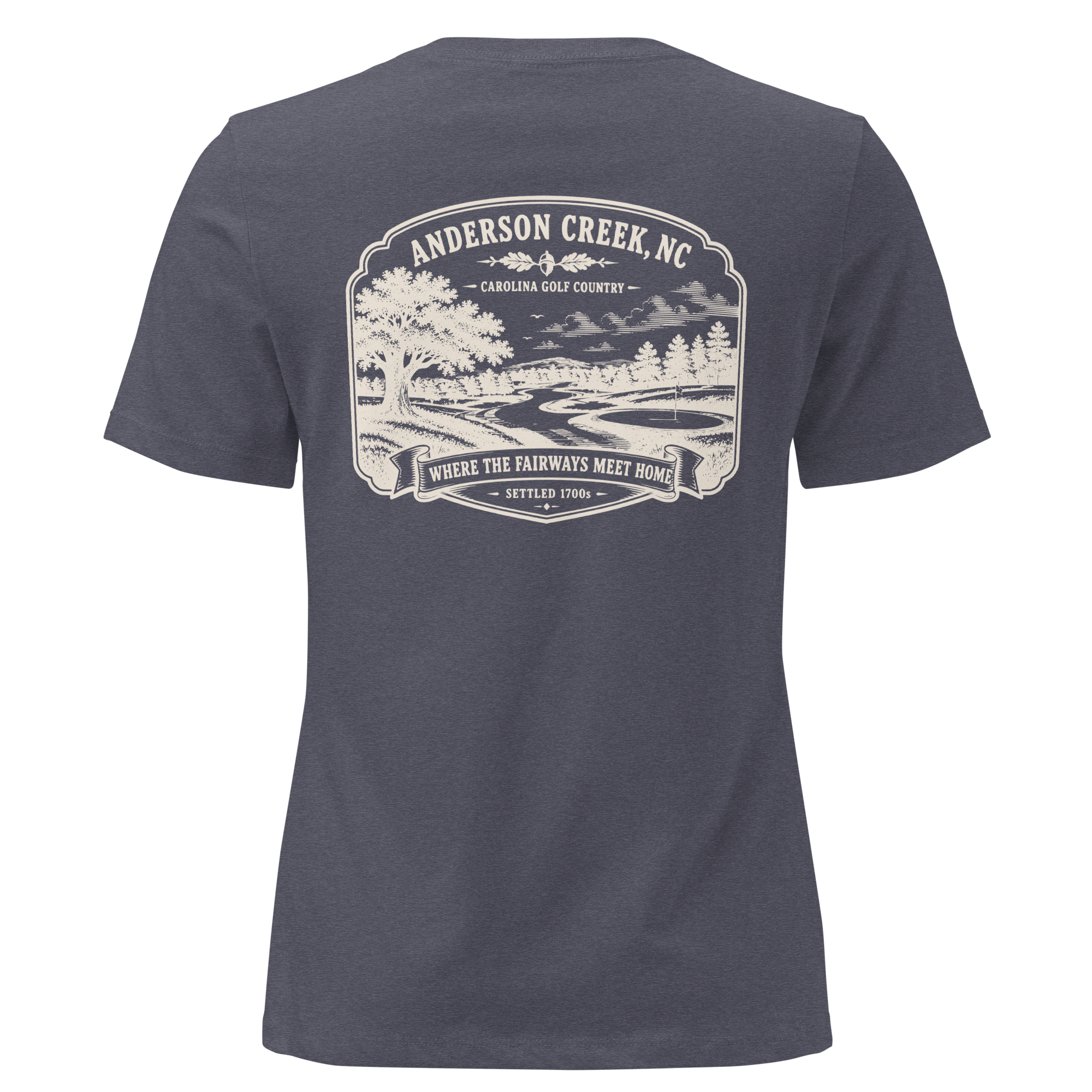 Anderson Creek, NC - Carolina Golf - Women's Relaxed T-Shirt