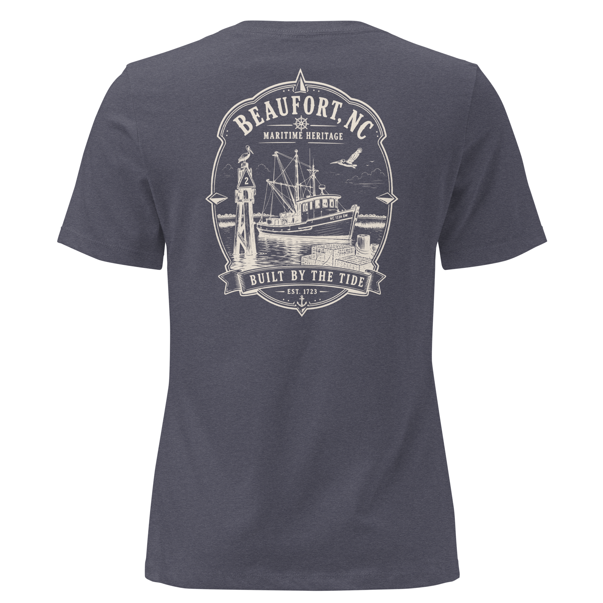 Beaufort, NC - Built by the Tide - Women's Relaxed T-Shirt